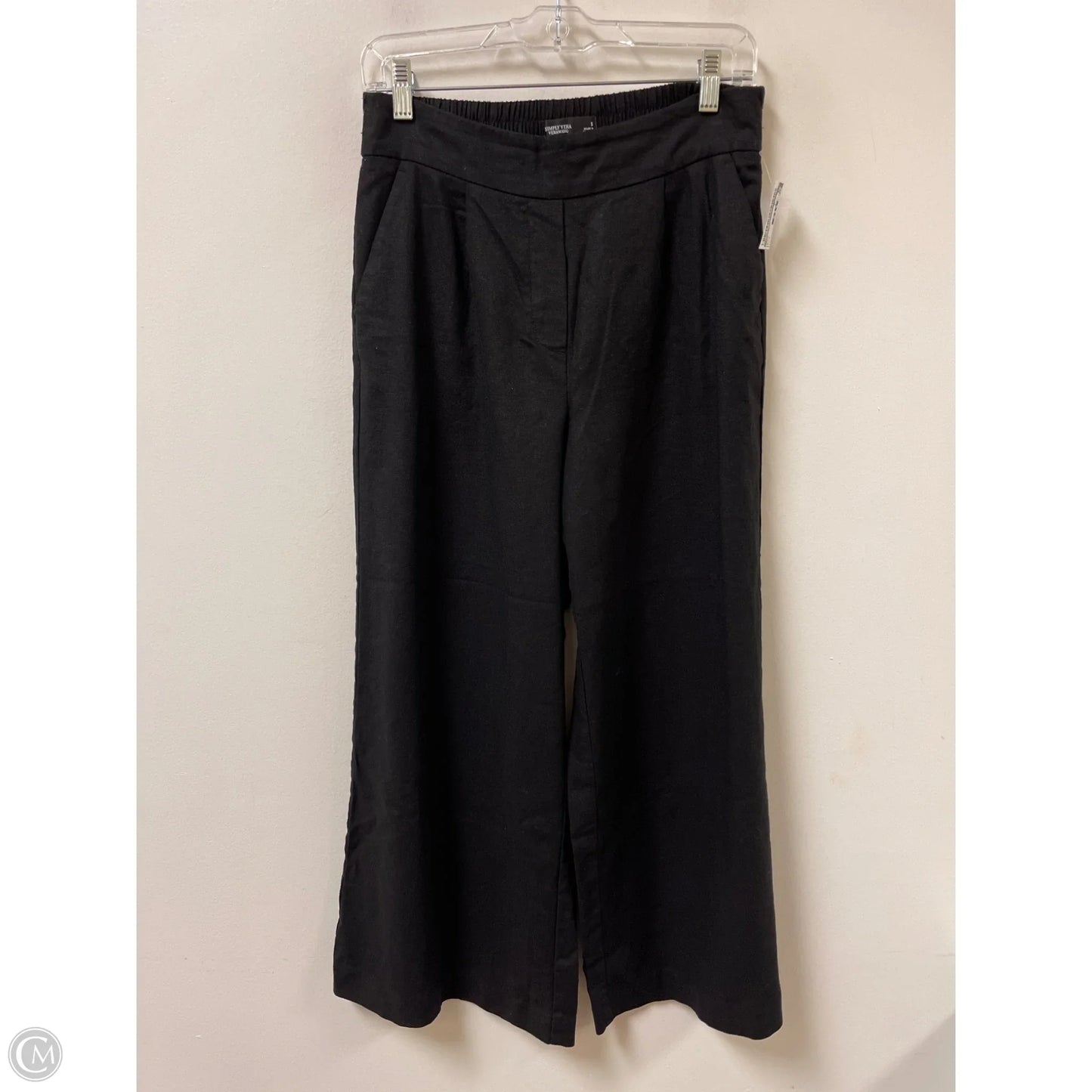 Pants Linen By Simply Vera In Black, Size: S