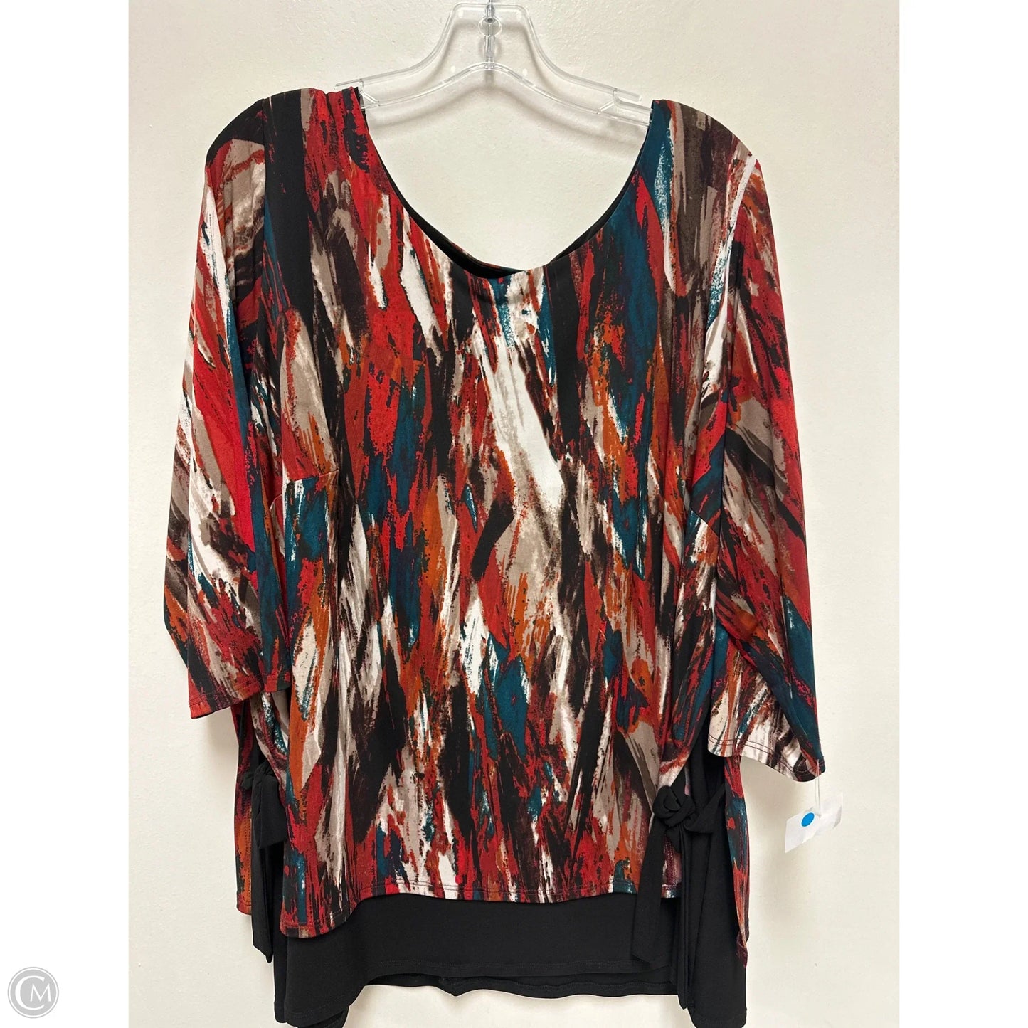 Top Long Sleeve By Karen Kane In Multi-colored, Size: 3x