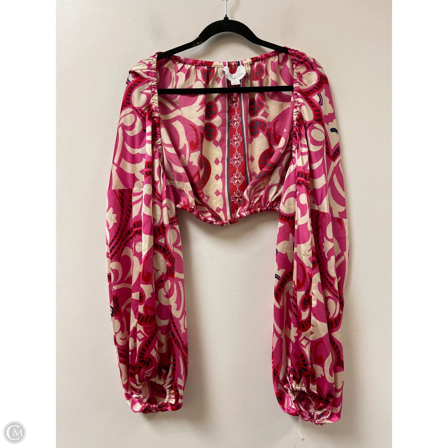 Sweater Cardigan By Mare Mare In Pink, Size: Osfm