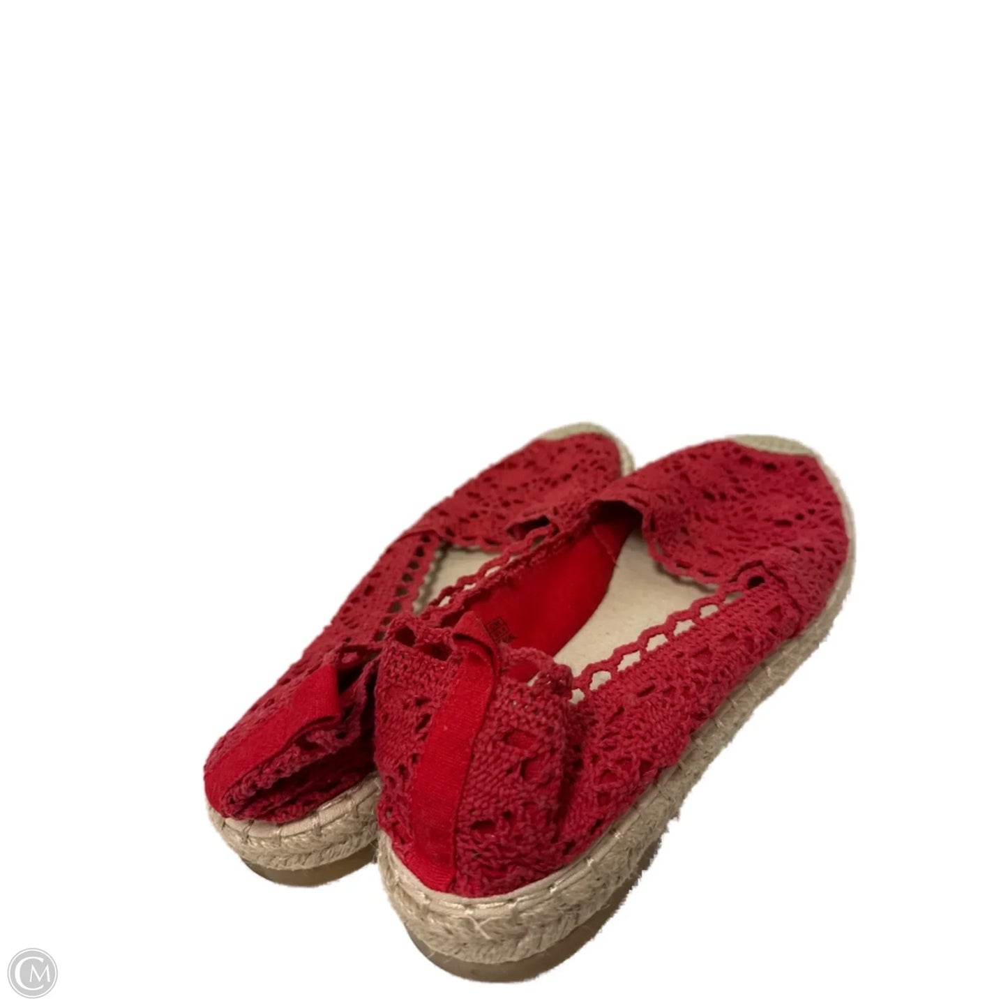 Shoes Flats By Clothes Mentor In Red, Size: 9