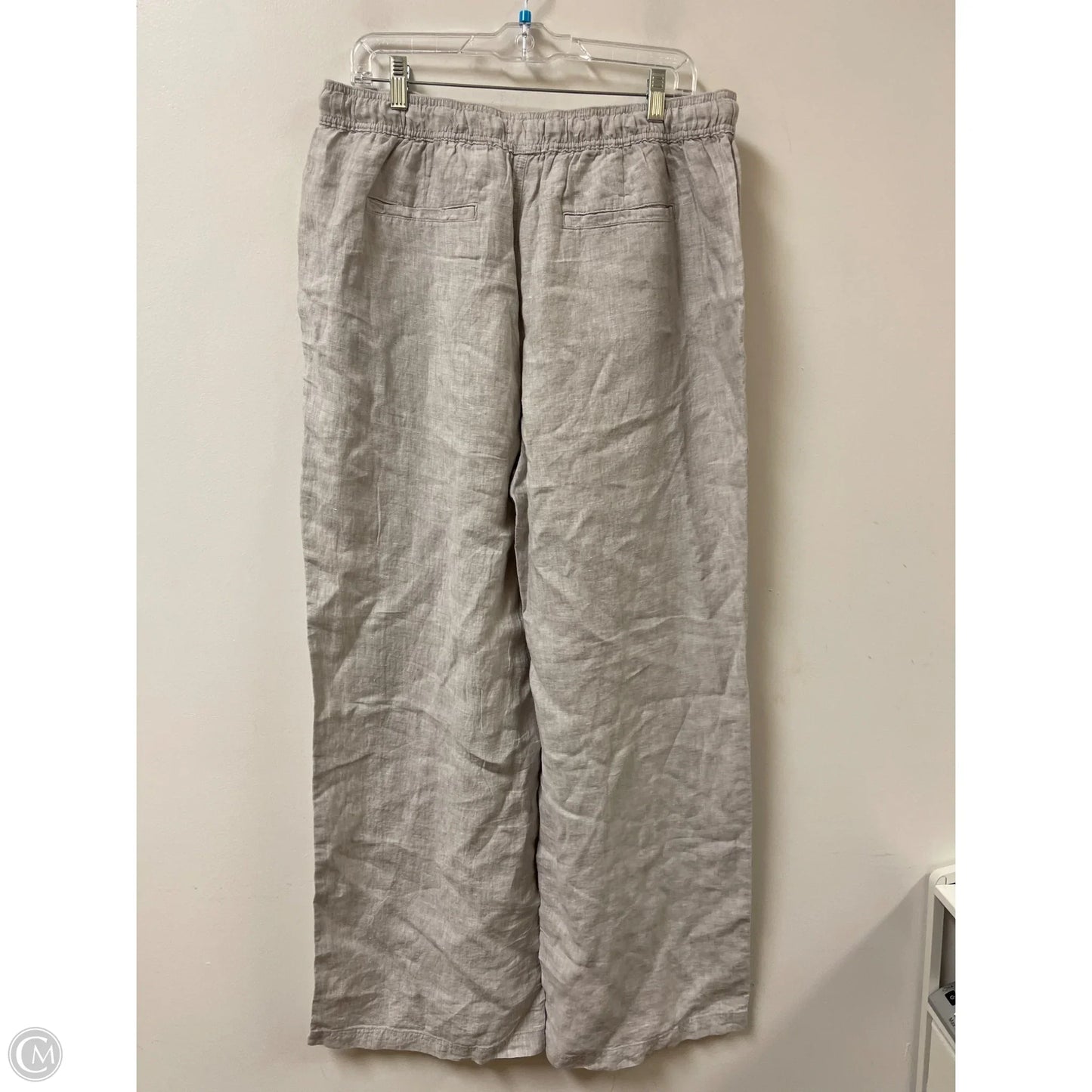 Pants Linen By Jones New York In Grey, Size: 1x