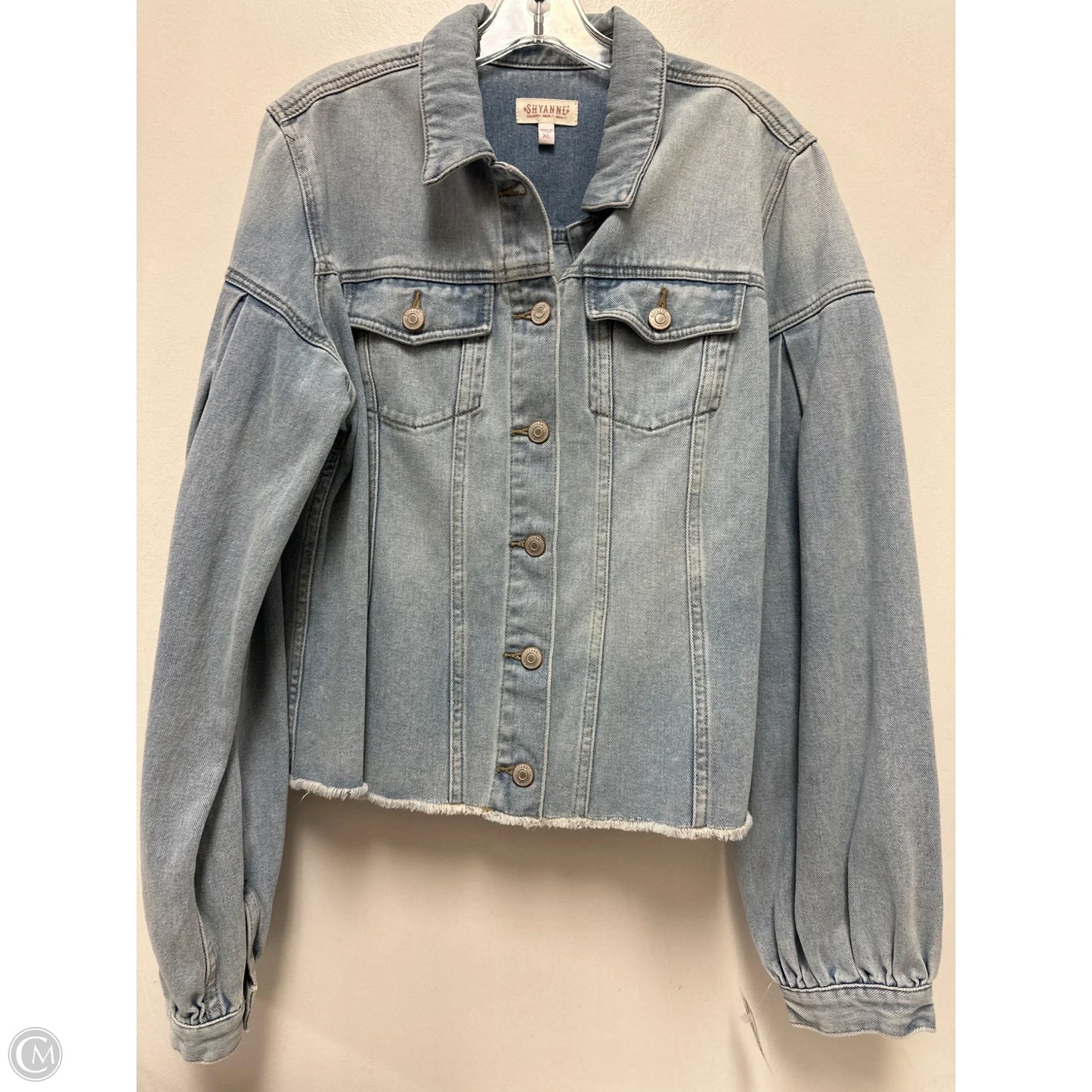 Jacket Denim By Clothes Mentor In Blue Denim, Size: Xl