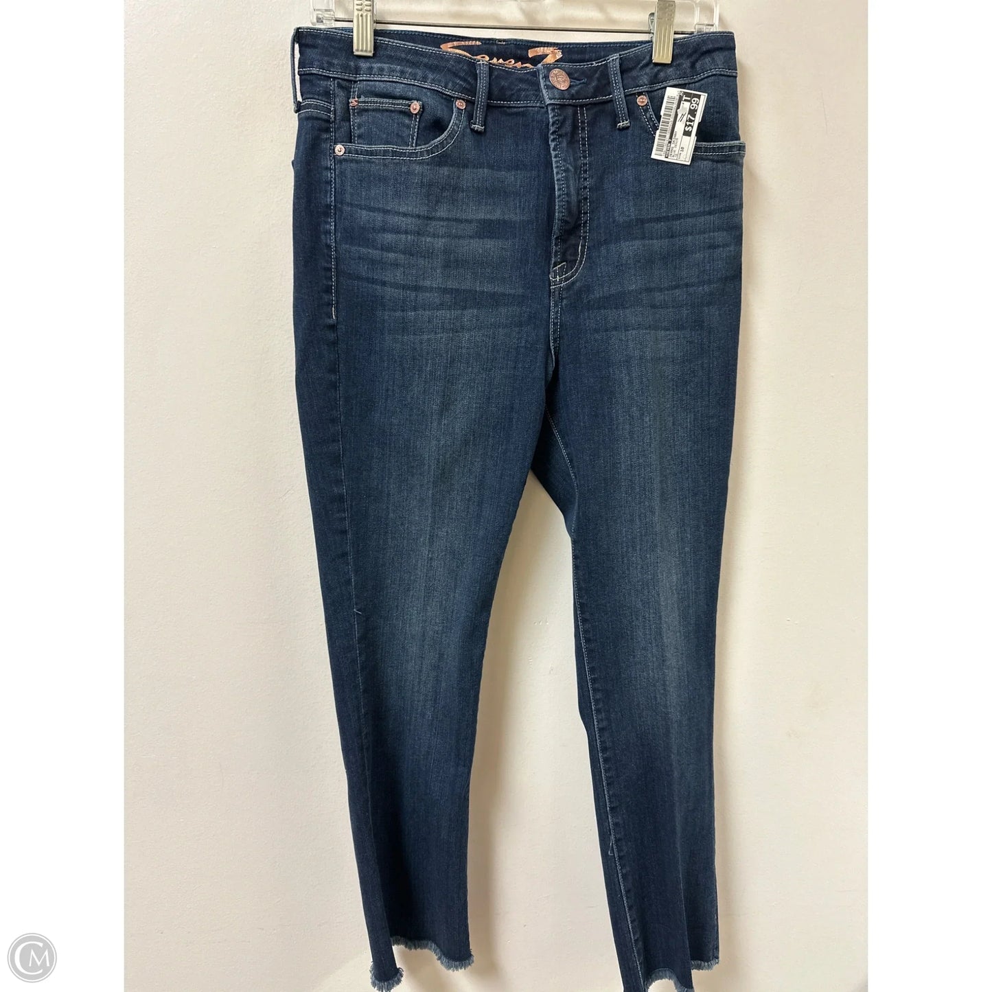 Jeans Skinny By Seven 7 In Blue Denim, Size: 10
