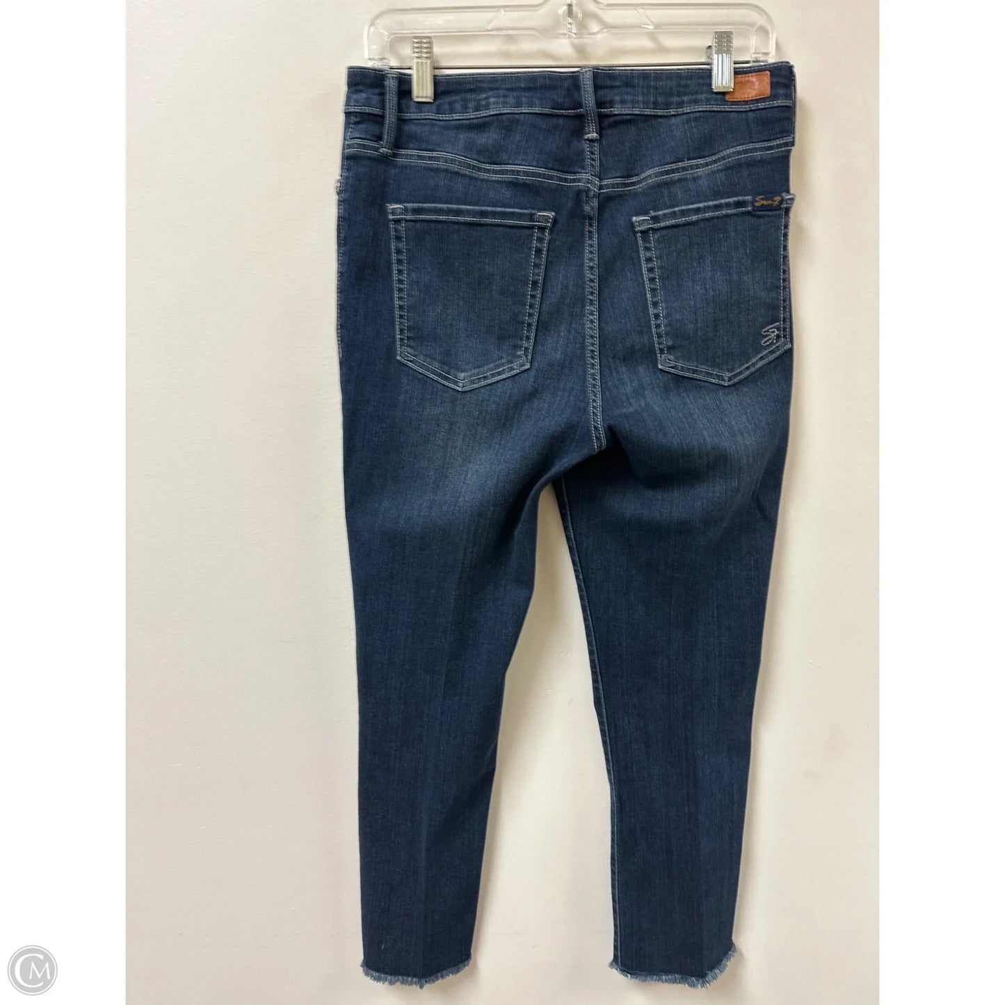 Jeans Skinny By Seven 7 In Blue Denim, Size: 10