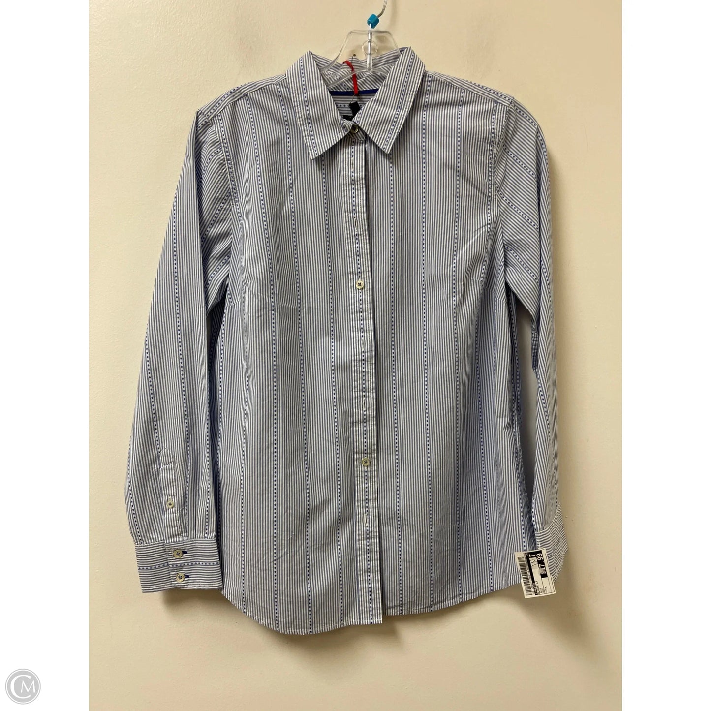 Blouse Long Sleeve By Talbots In Blue, Size: S