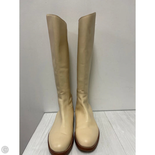 Boots Knee Flats By Sam Edelman In Cream, Size: 10