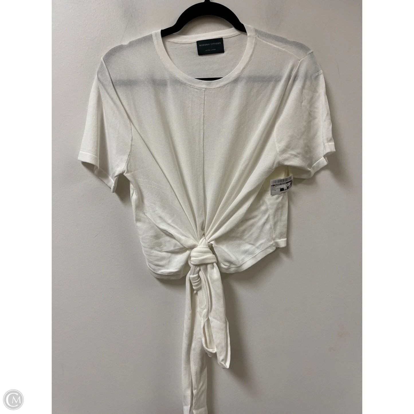 Top Short Sleeve By Clothes Mentor In White, Size: Xl