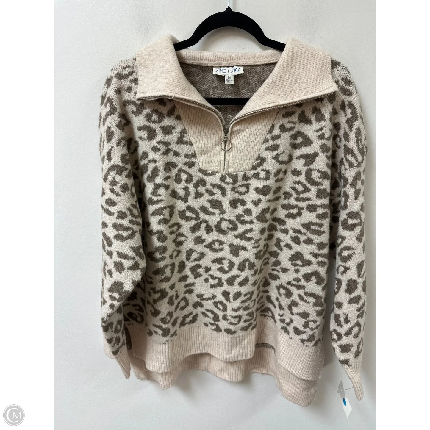Sweater By She + Sky In Animal Print, Size: M