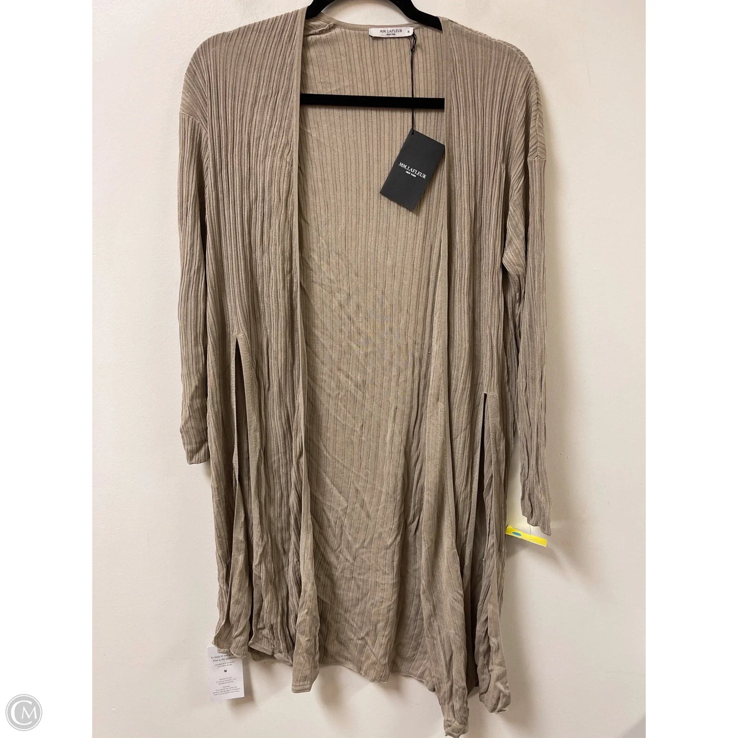 Sweater Cardigan By Cma In Tan, Size: M