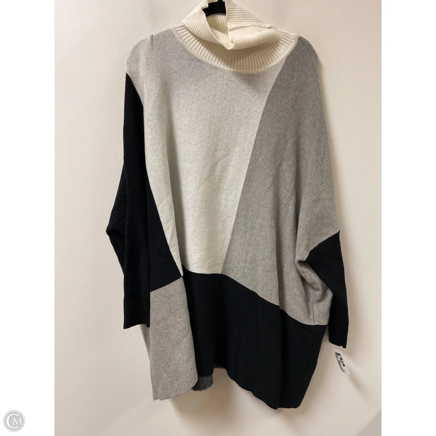 Sweater By Limited In Black & White, Size: 3x