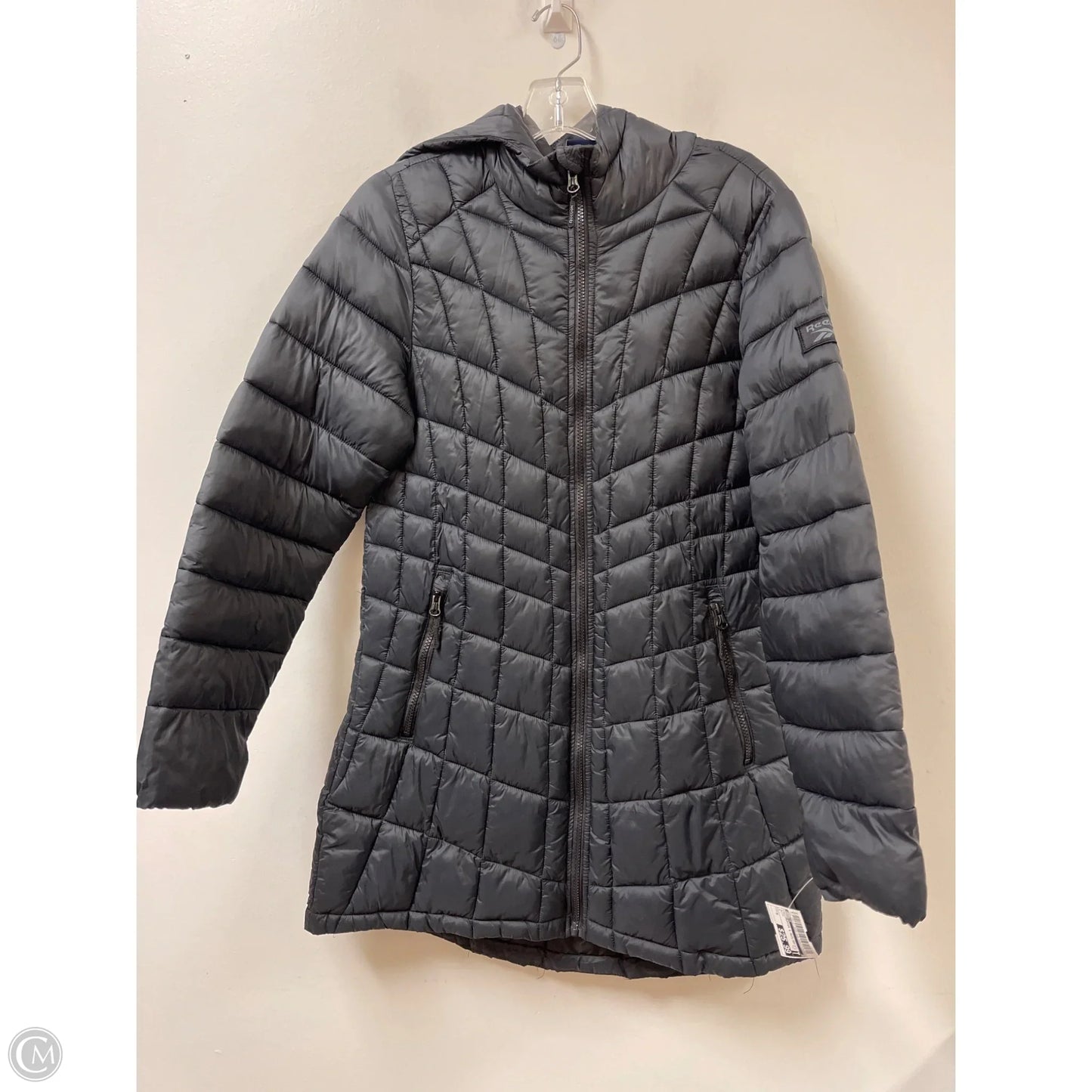 Coat Puffer & Quilted By Reebok In Black, Size: M