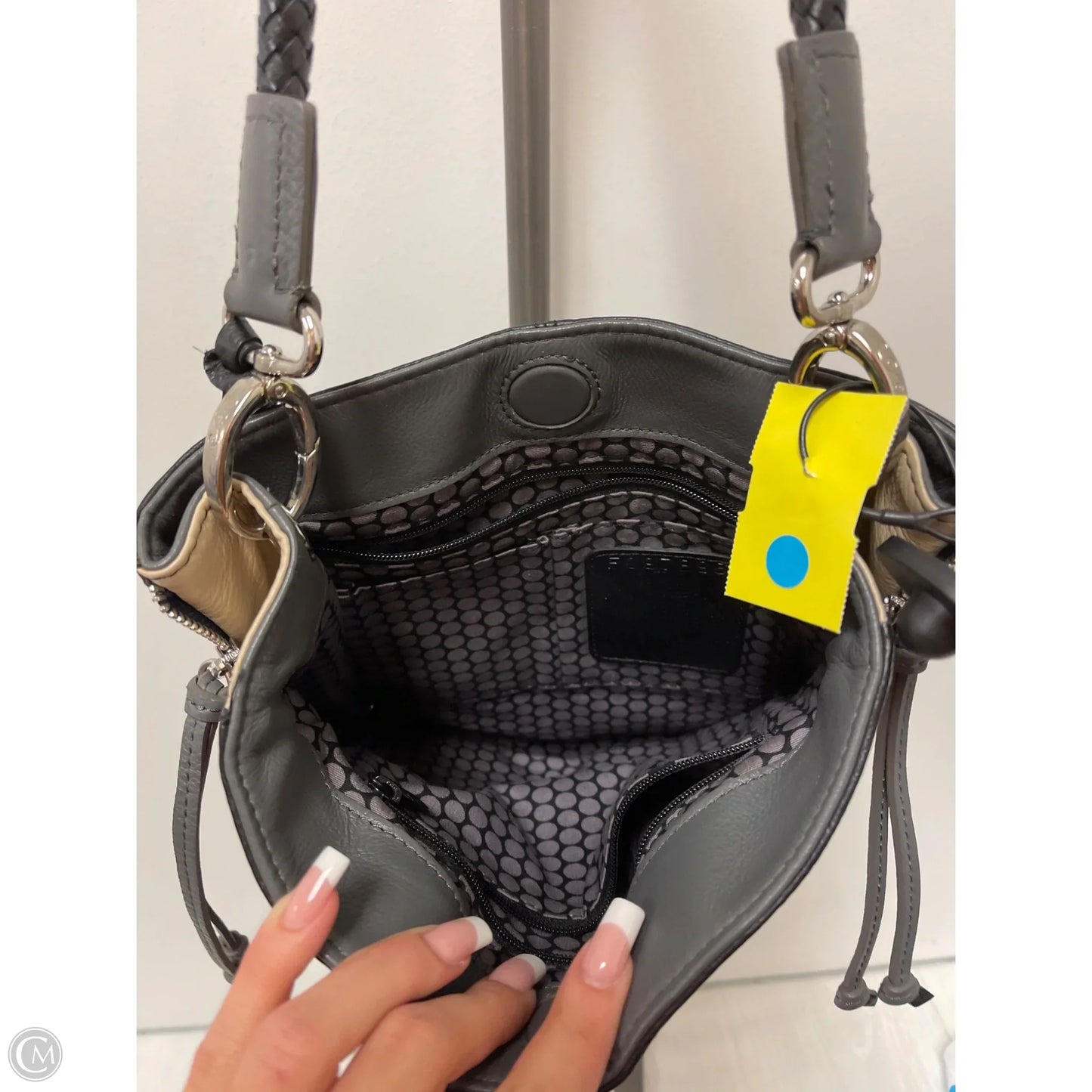 Handbag Leather By Brighton, Size: Medium