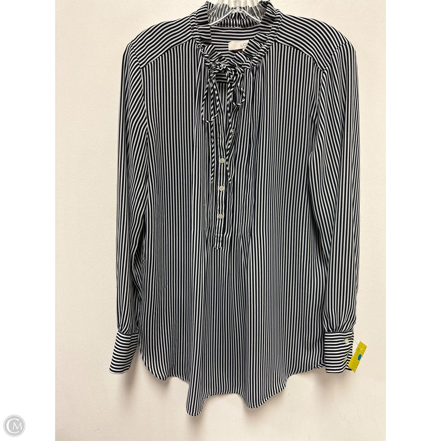 Tunic Long Sleeve By Loft In Navy, Size: M