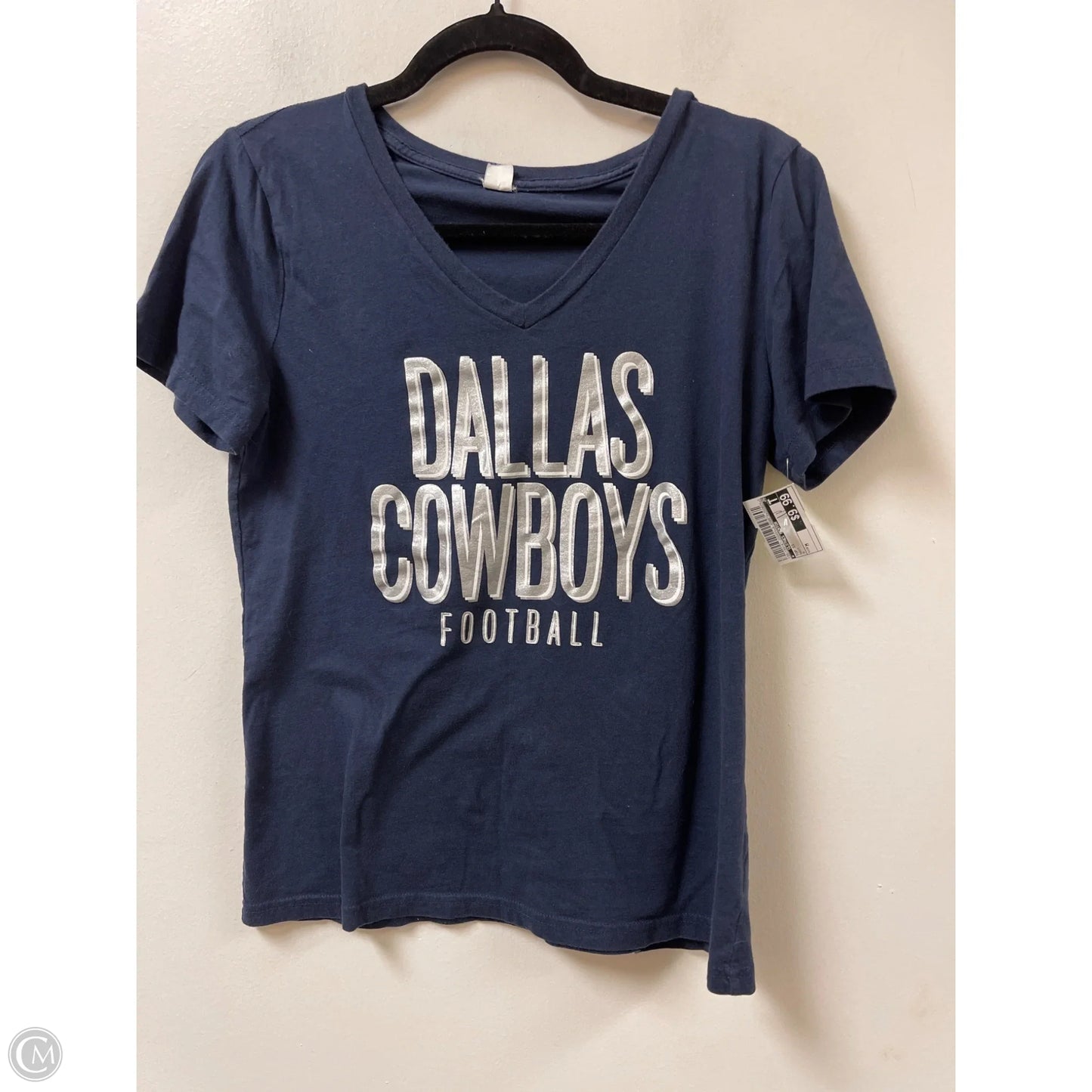 Top Short Sleeve By Clothes Mentor In Navy, Size: M
