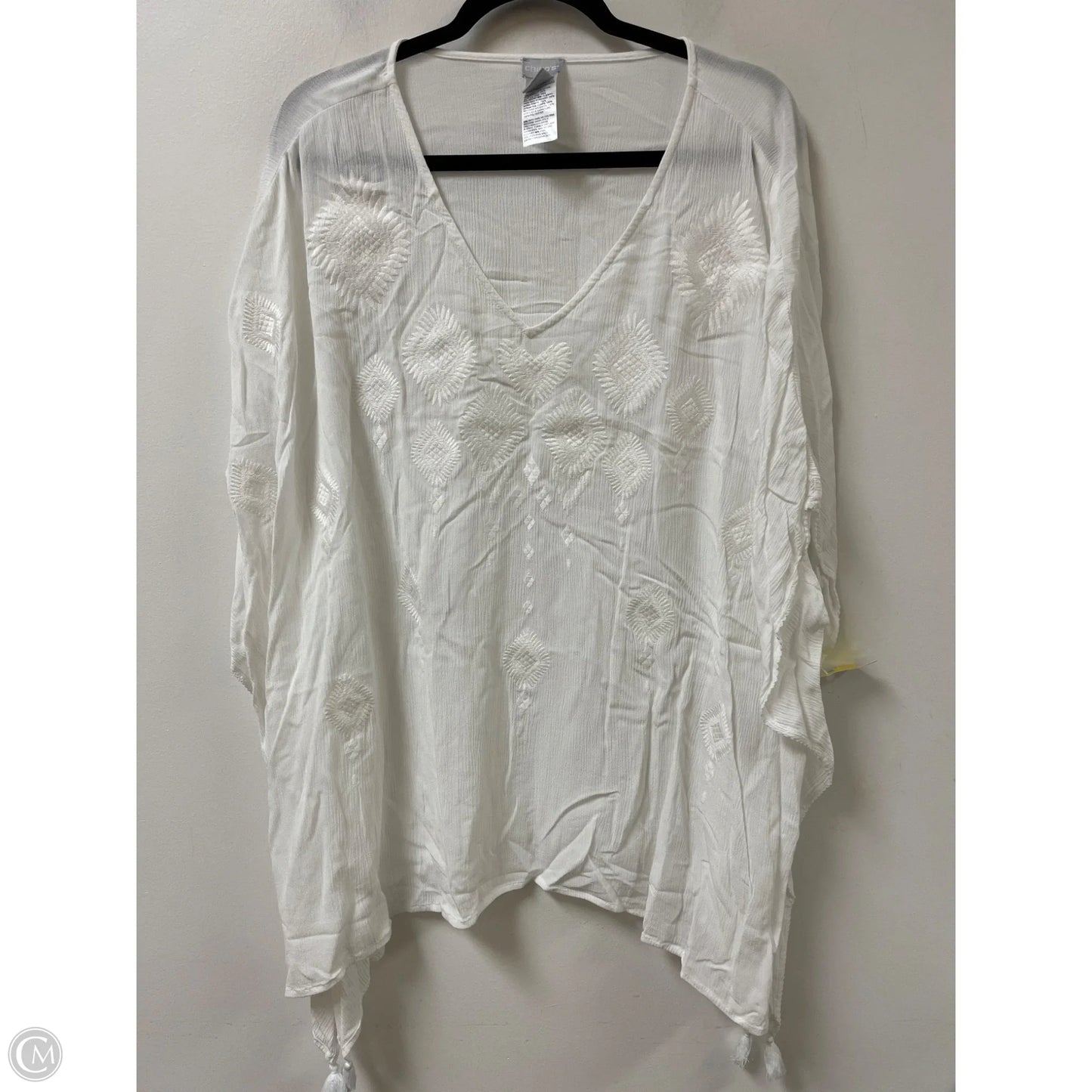 Shawl By Chicos In White, Size: Xl