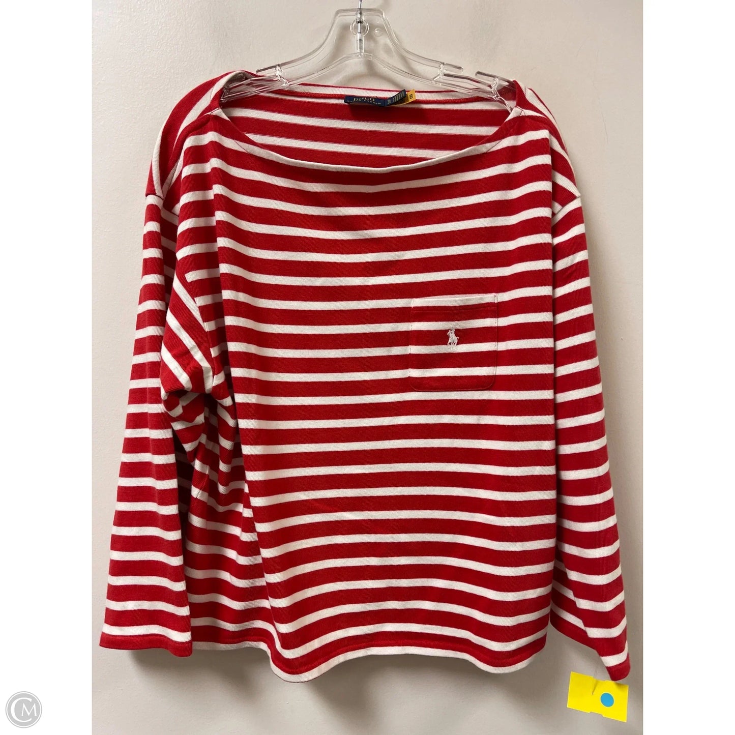 Top Long Sleeve By Polo Ralph Lauren In Red, Size: Xl