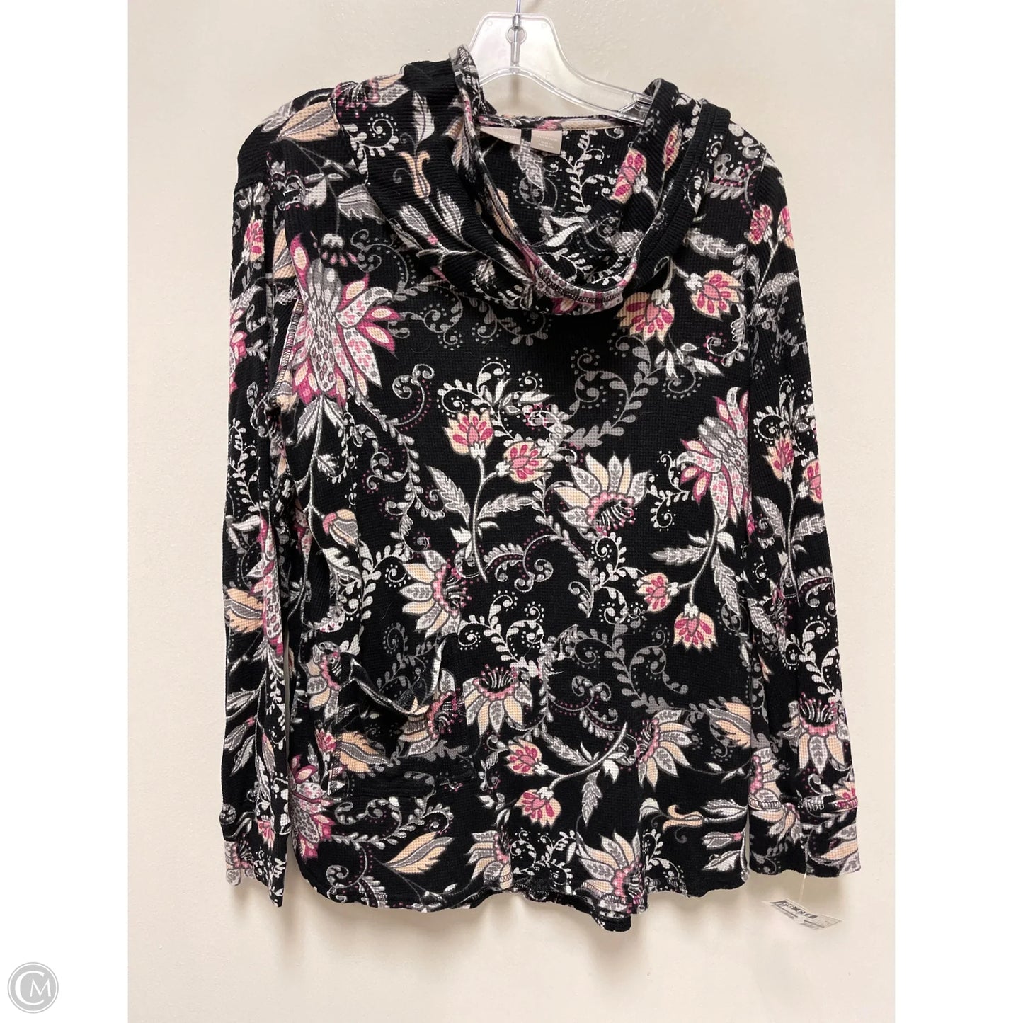 Top Long Sleeve By Chicos In Black & Purple, Size: M