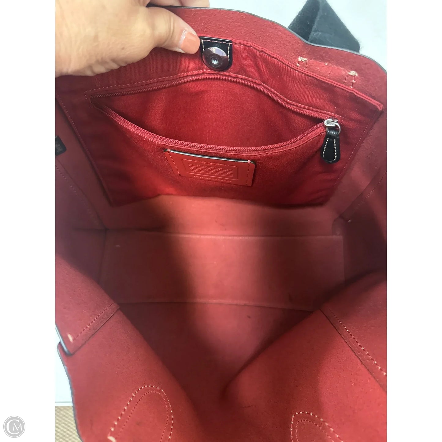 Handbag Designer By Coach, Size: Large