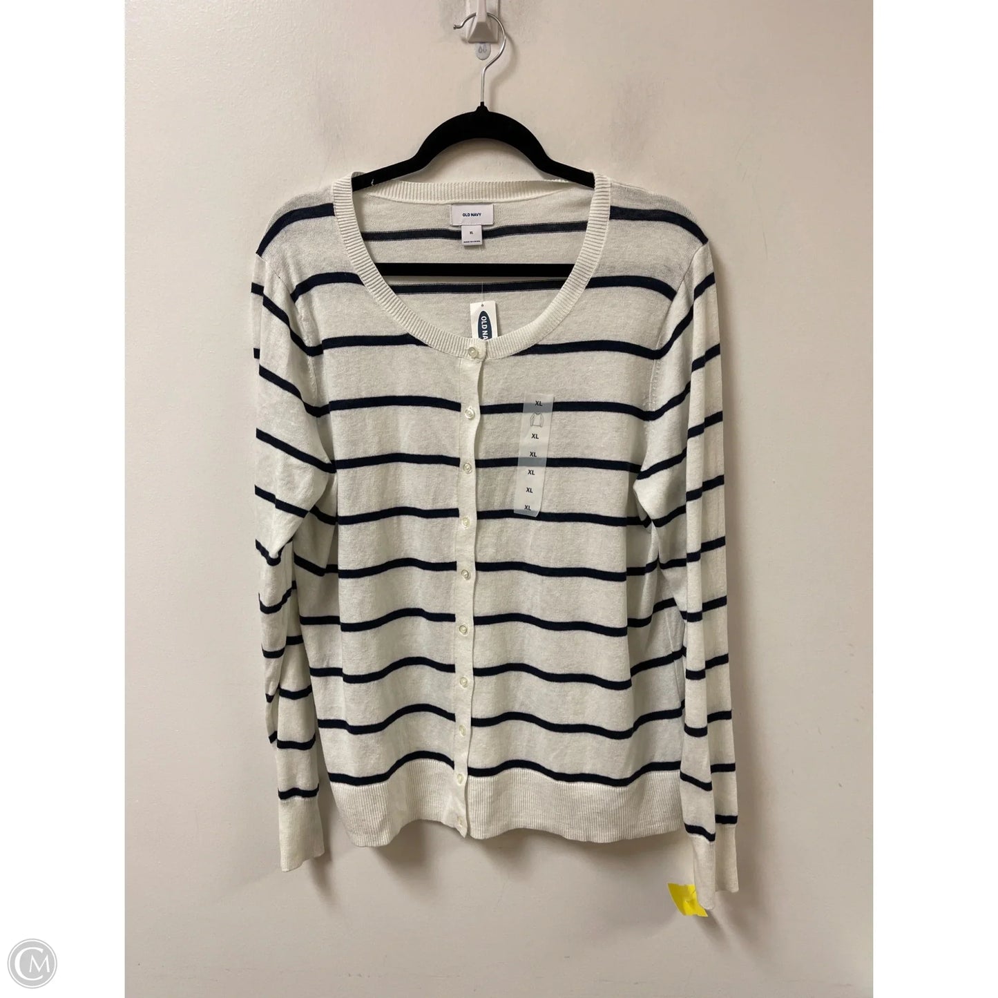 Sweater Cardigan By Old Navy In Navy, Size: Xl