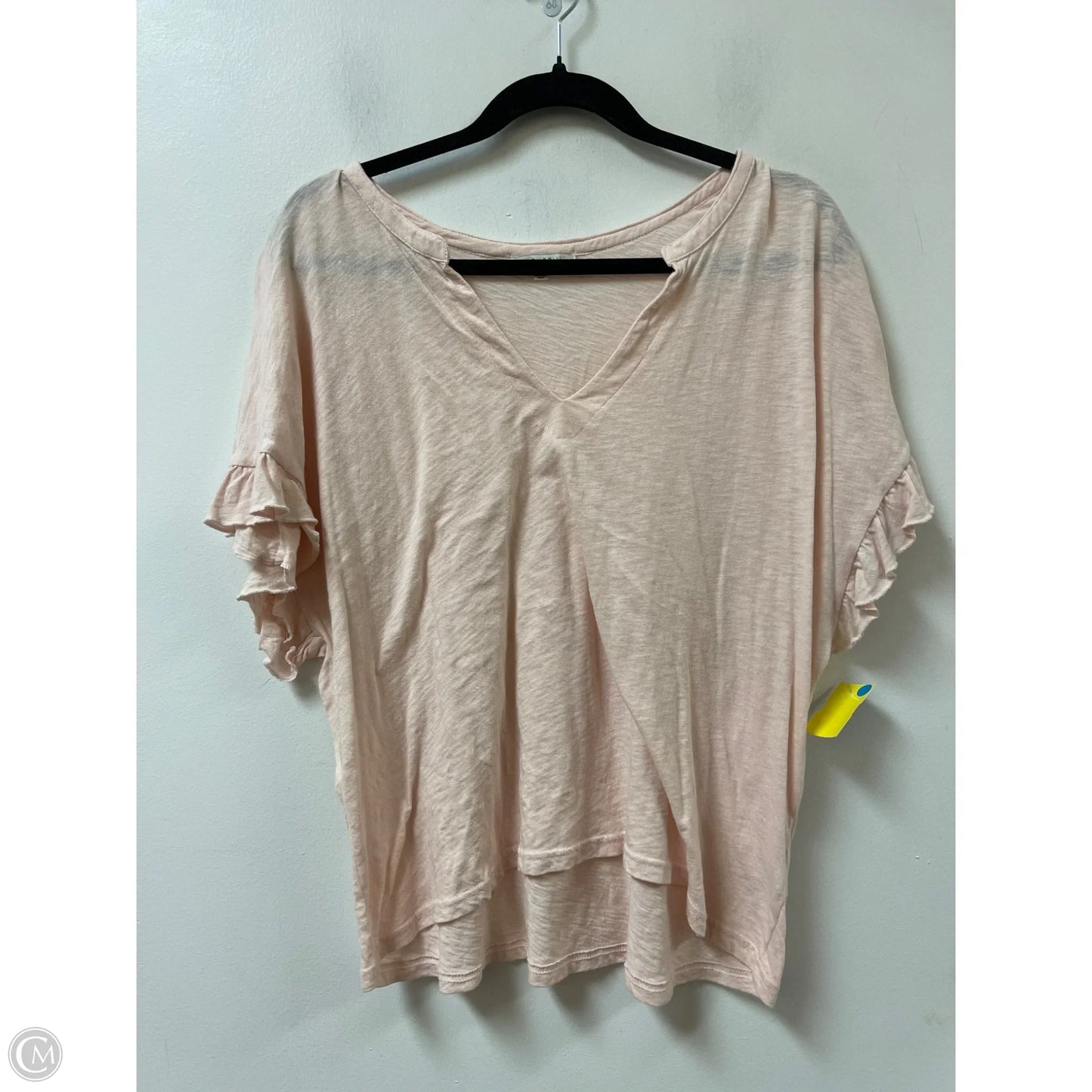Top Short Sleeve By Z Supply In Pink, Size: L