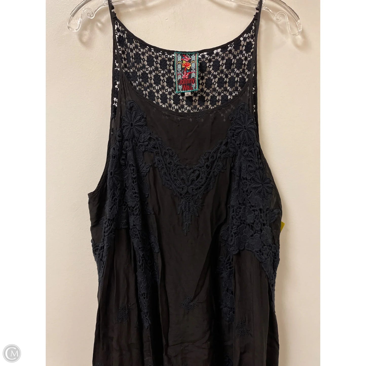 Dress Casual Midi By Johnny Was In Black, Size: Xl