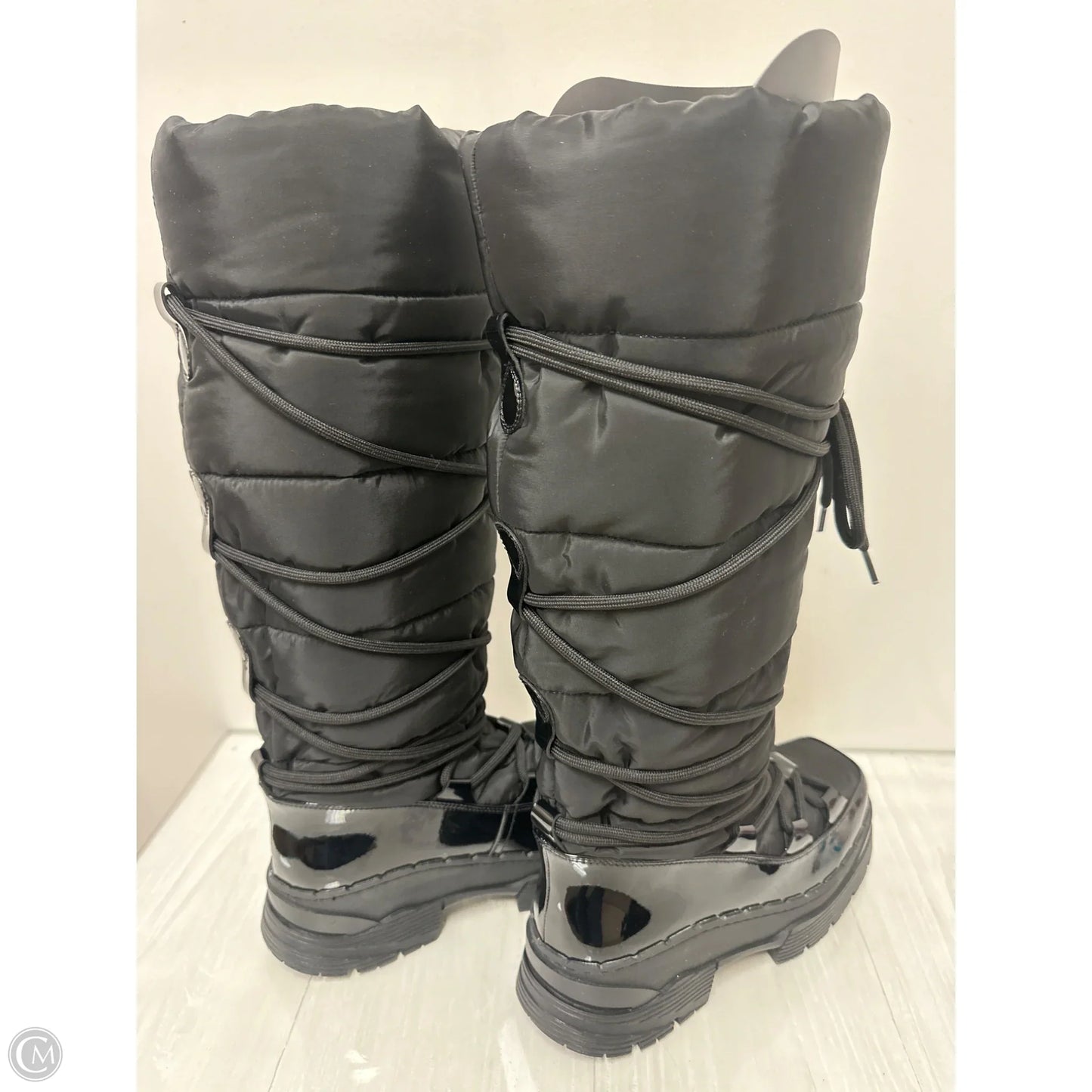 Boots Knee Heels By Jeffrey Campbell In Black, Size: 9