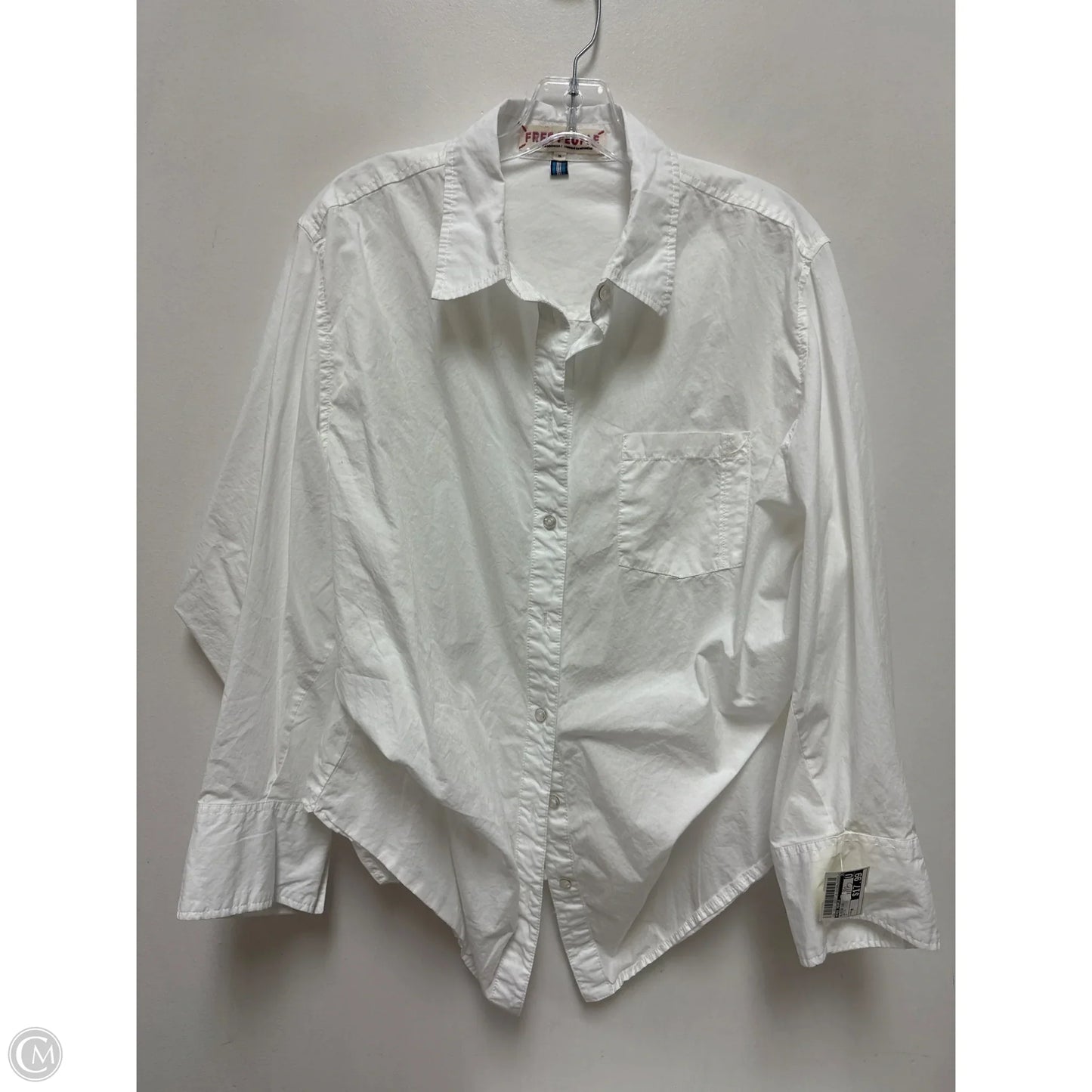 Blouse Long Sleeve By Free People In White, Size: M