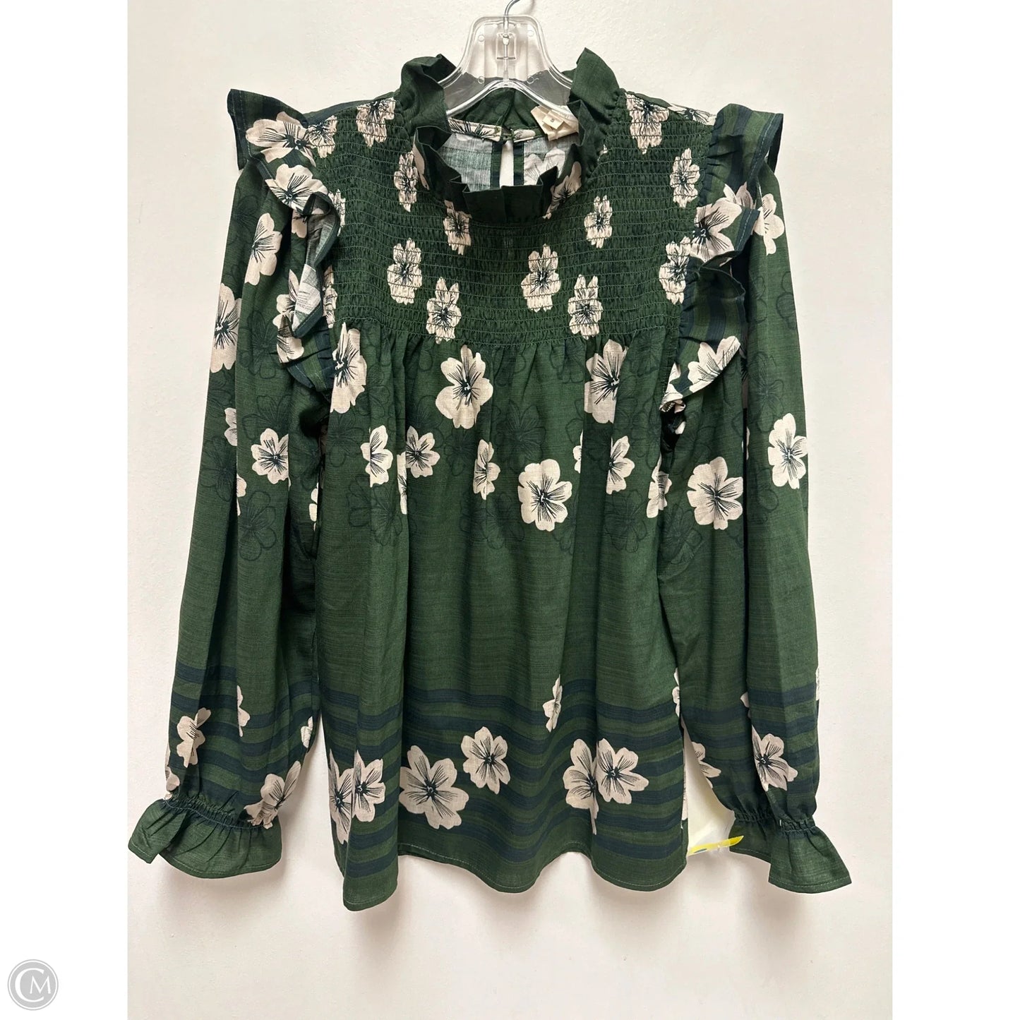 Top Long Sleeve By Umgee In Green, Size: S