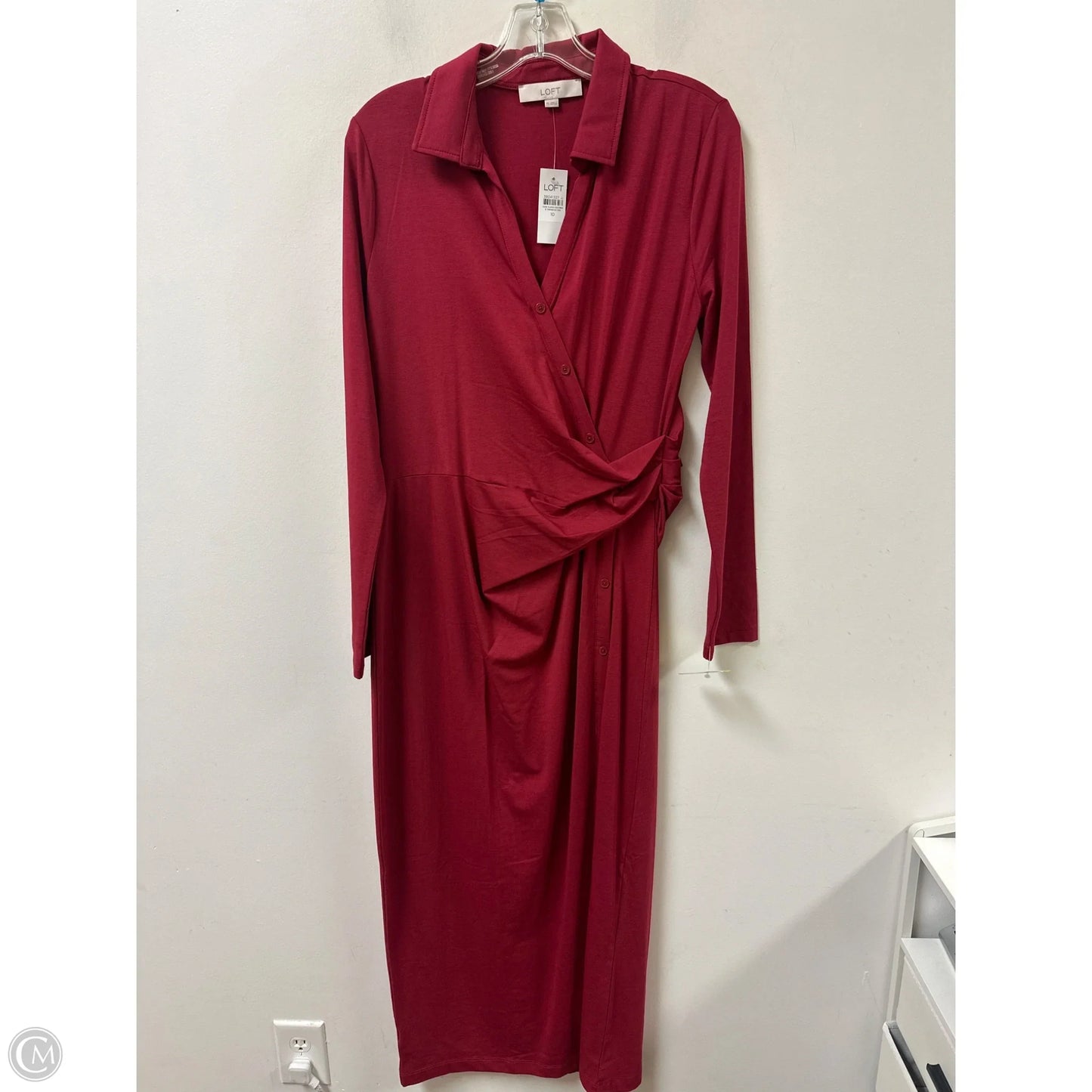Dress Casual Maxi By Loft In Red, Size: M