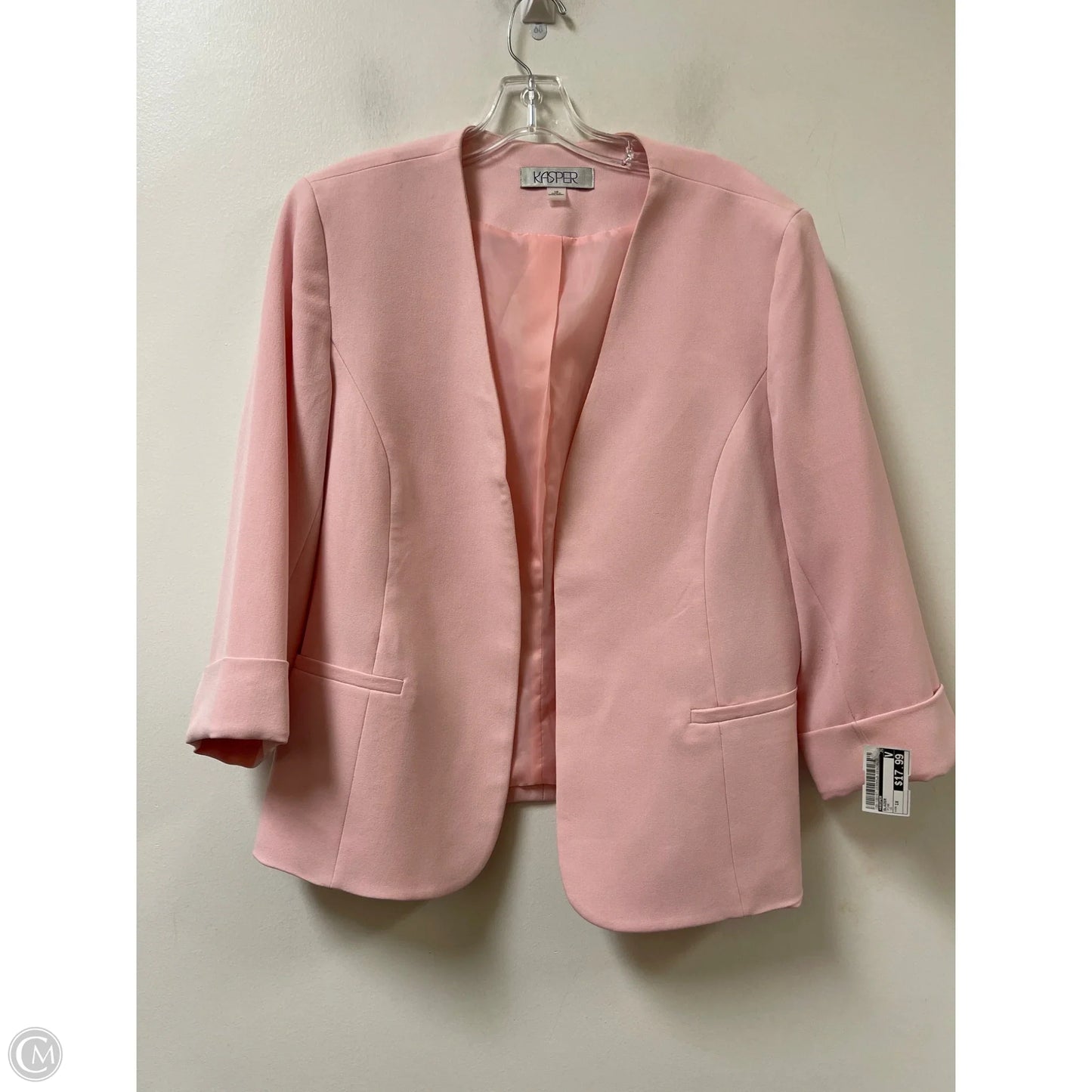 Blazer By Kasper In Pink, Size: 1x