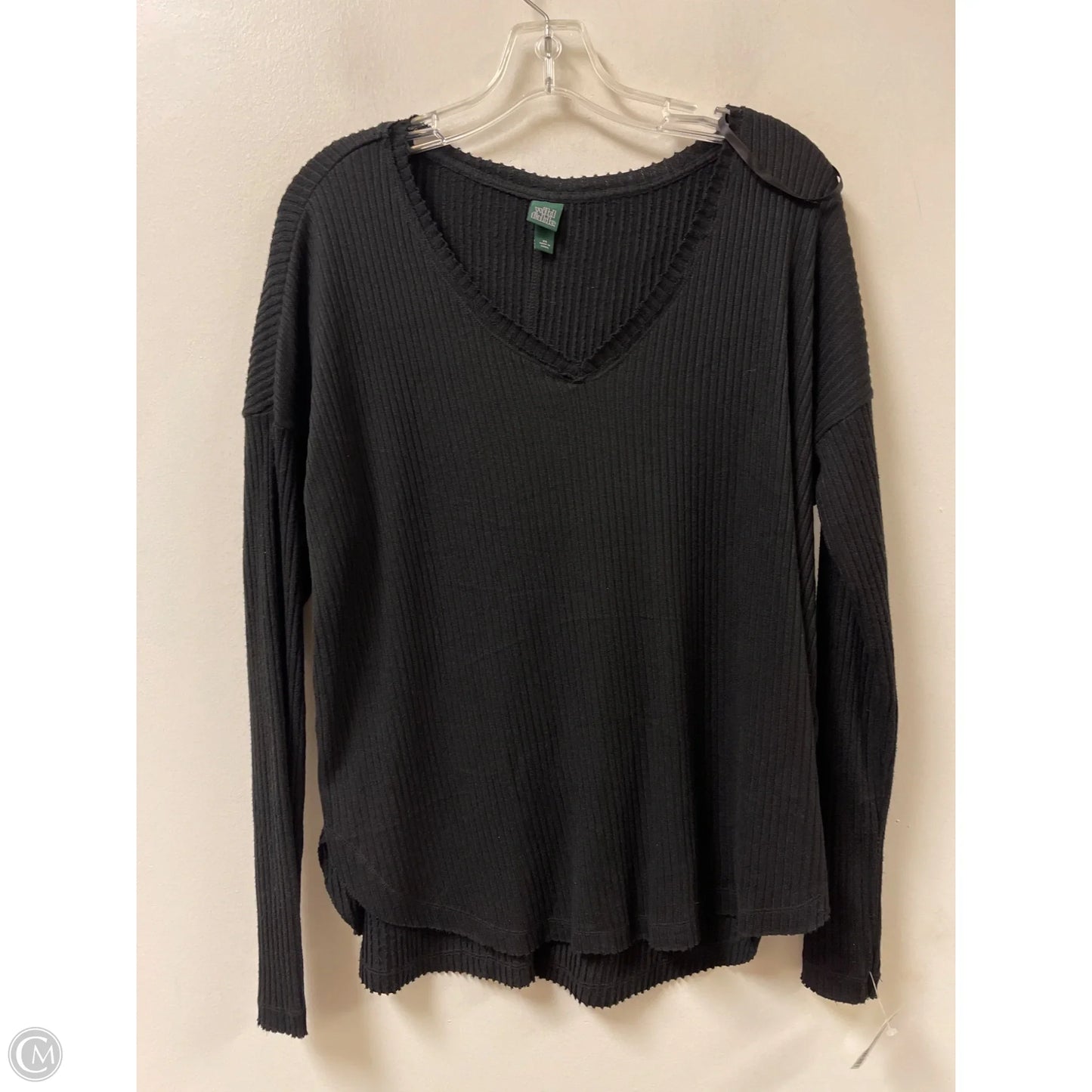 Top Long Sleeve By Wild Fable In Black, Size: Xs
