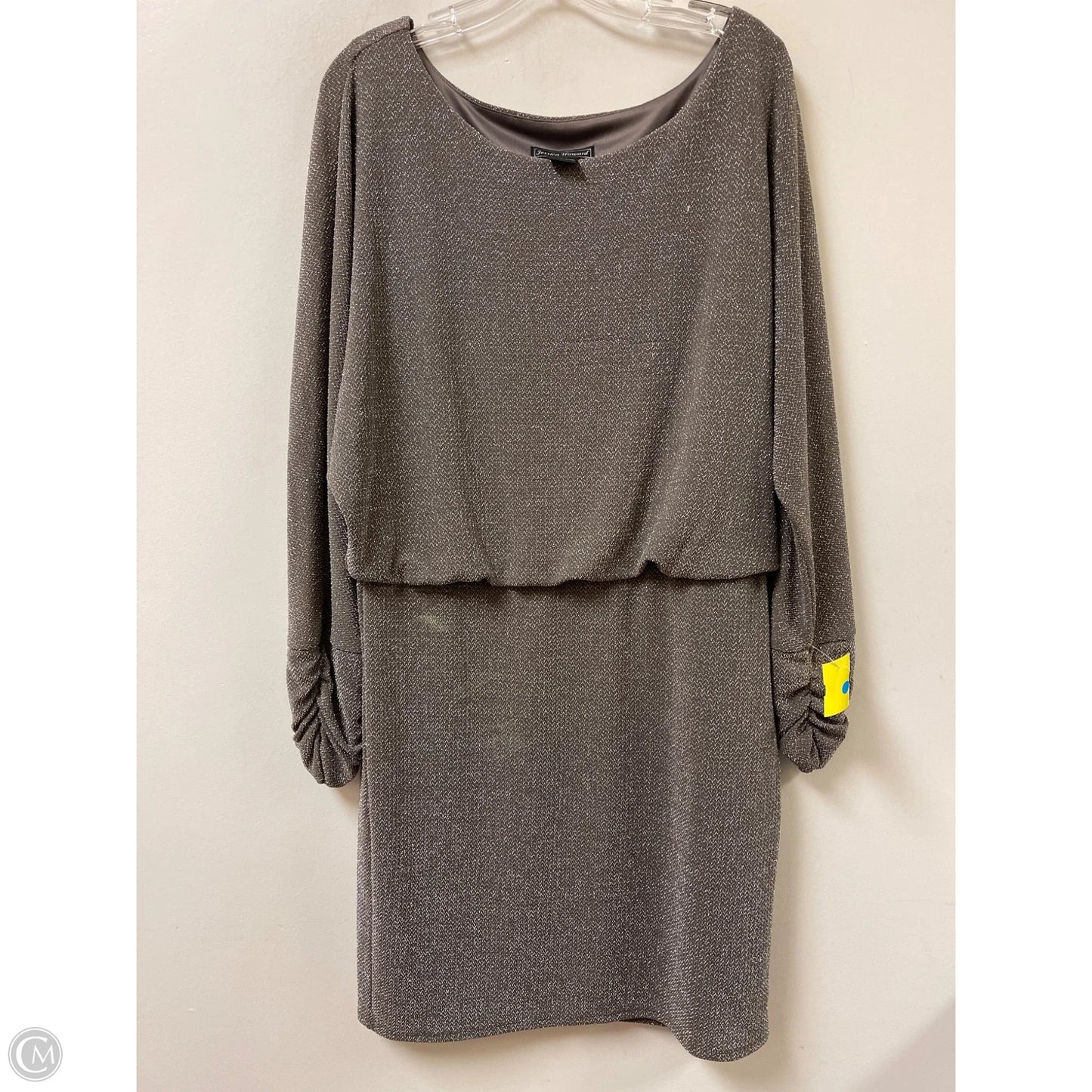 Dress Party Midi By Jessica Howard In Silver, Size: Xl