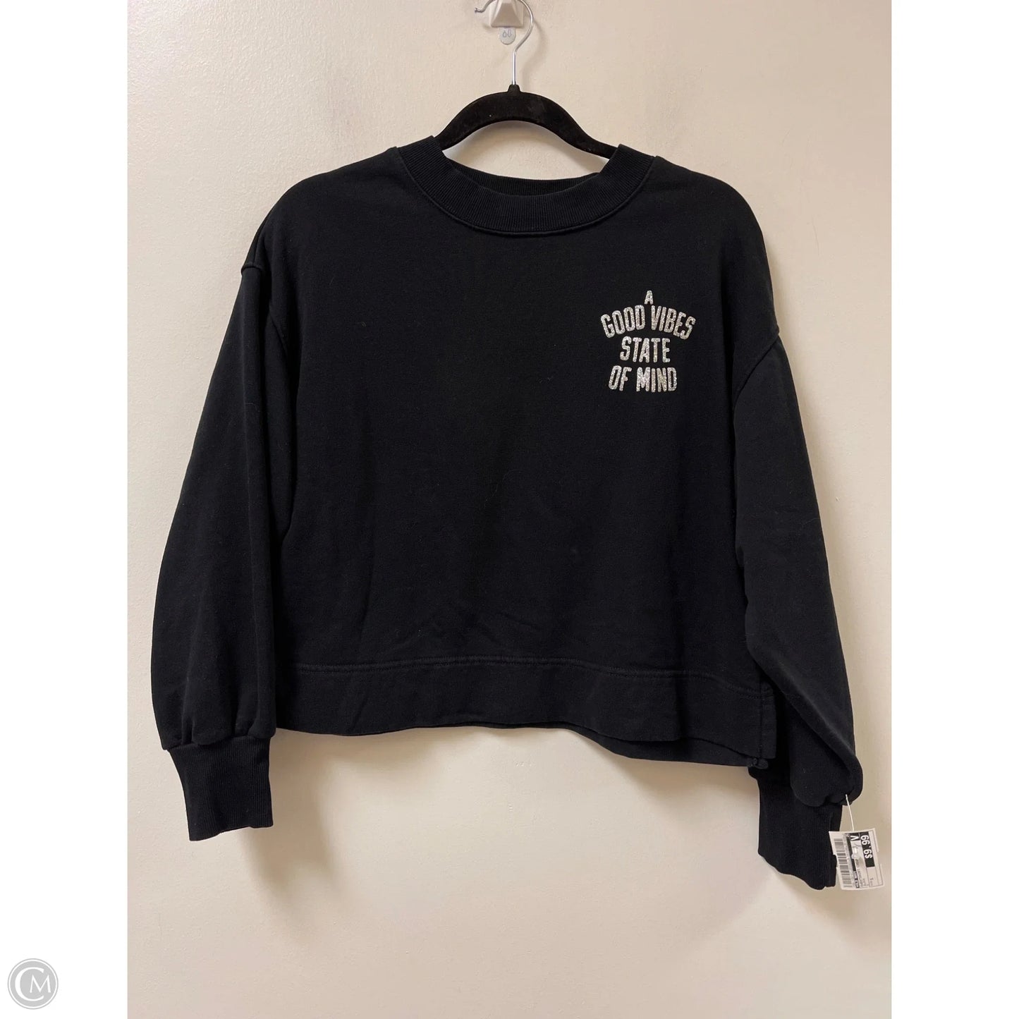 Sweatshirt Crewneck By Old Navy In Black, Size: S
