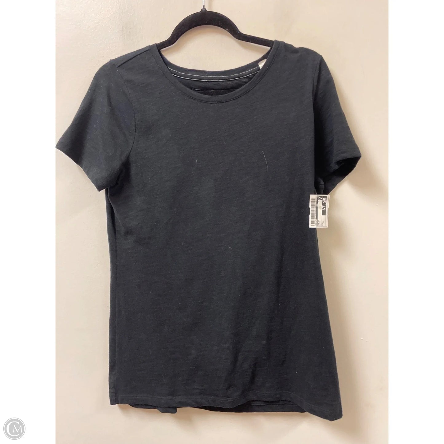 Top Short Sleeve By Sonoma In Black, Size: M