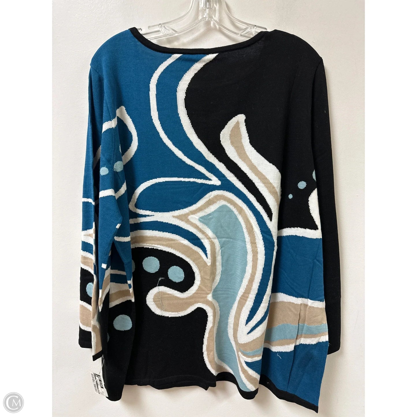 Top Long Sleeve By Chicos In Blue, Size: 2x
