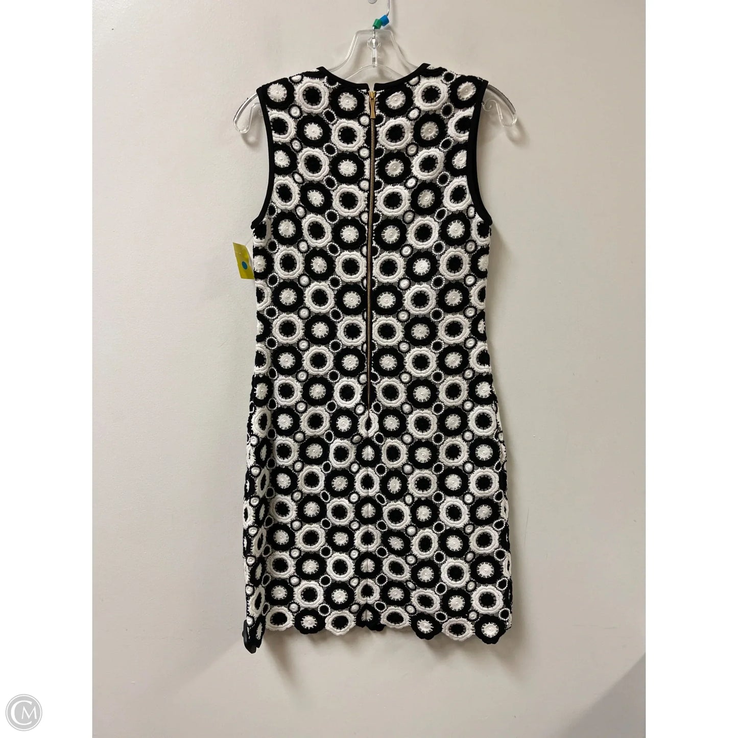 Dress Designer By Kate Spade In Black & Cream, Size: S