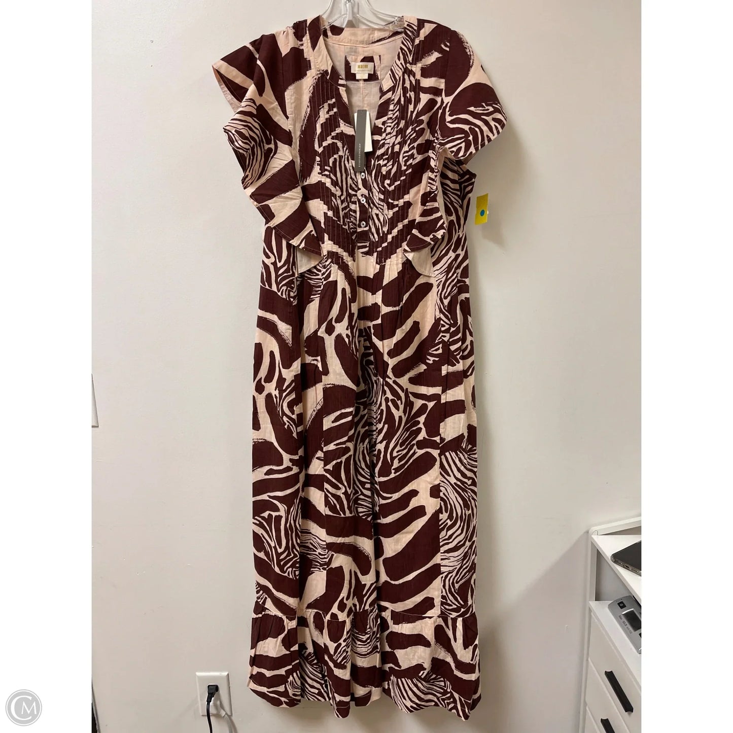 Dress Casual Maxi By Maeve In Brown, Size: L