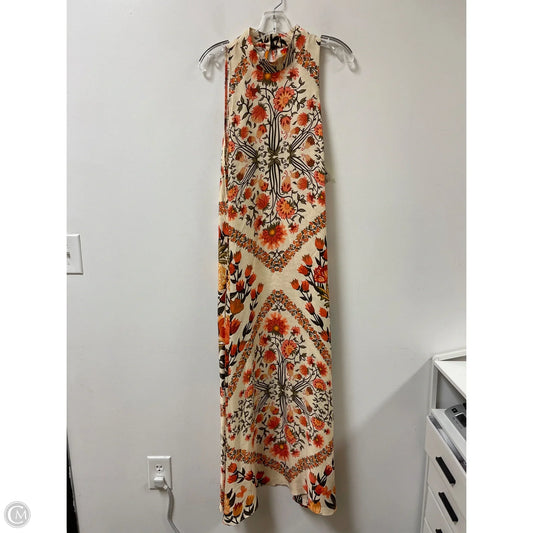 Dress Casual Maxi By Farm Rio In Floral Print, Size: L