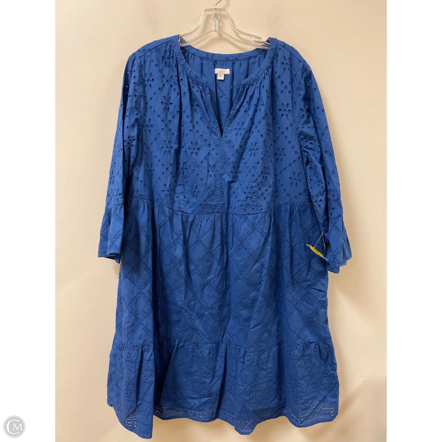 Dress Casual Midi By J. Jill In Blue, Size: Xl