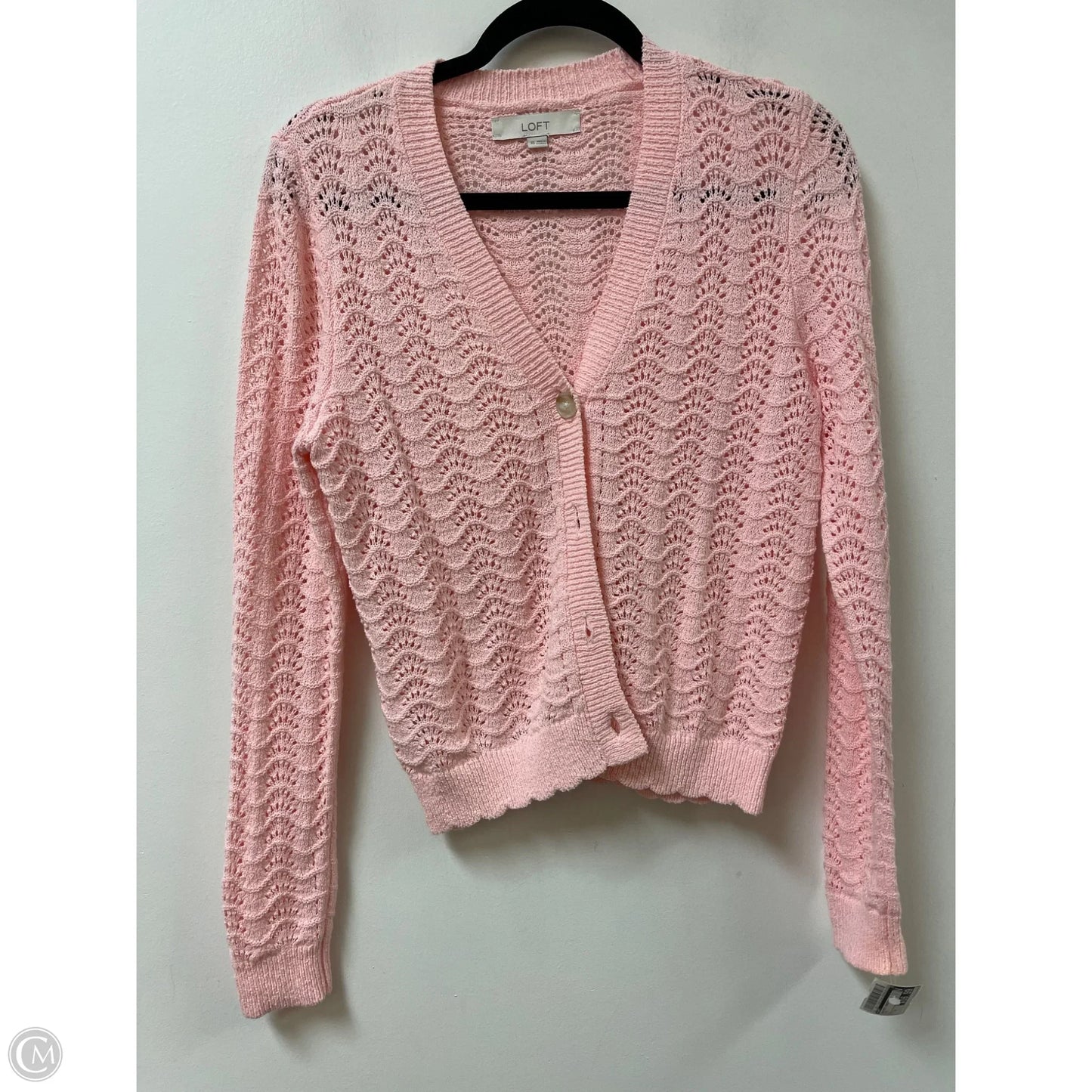 Sweater Cardigan By Loft In Pink, Size: Xs