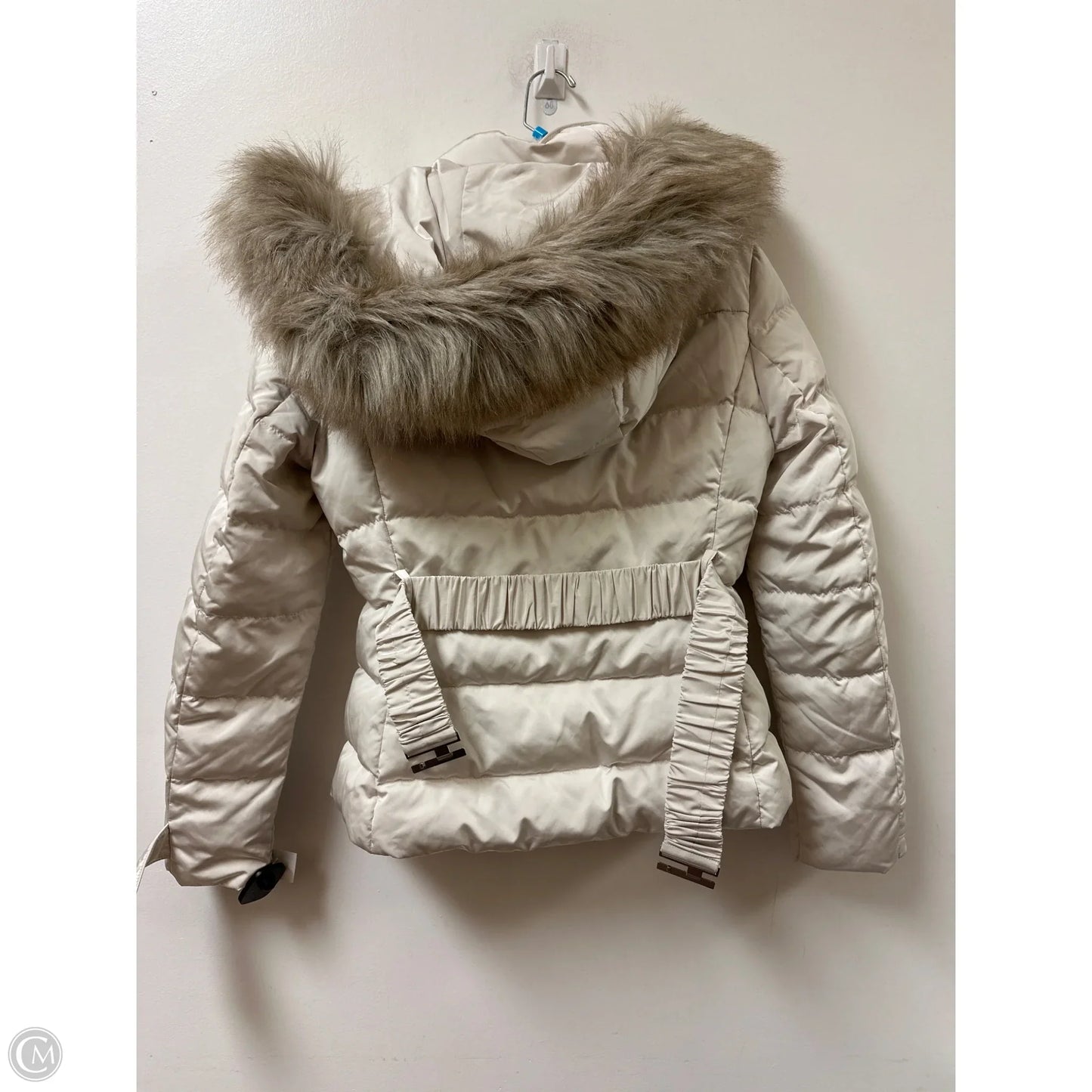 Jacket Puffer & Quilted By Zara In Cream, Size: S