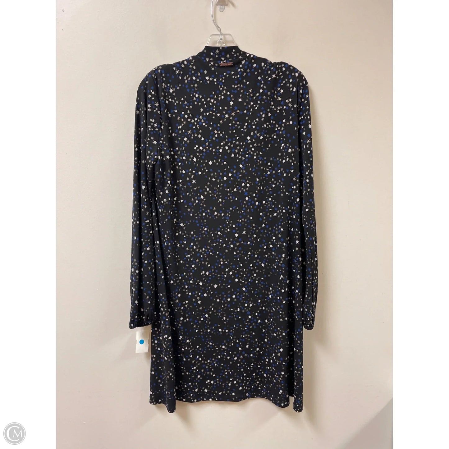 Dress Casual Midi By Michael By Michael Kors In Black & Blue, Size: Xl