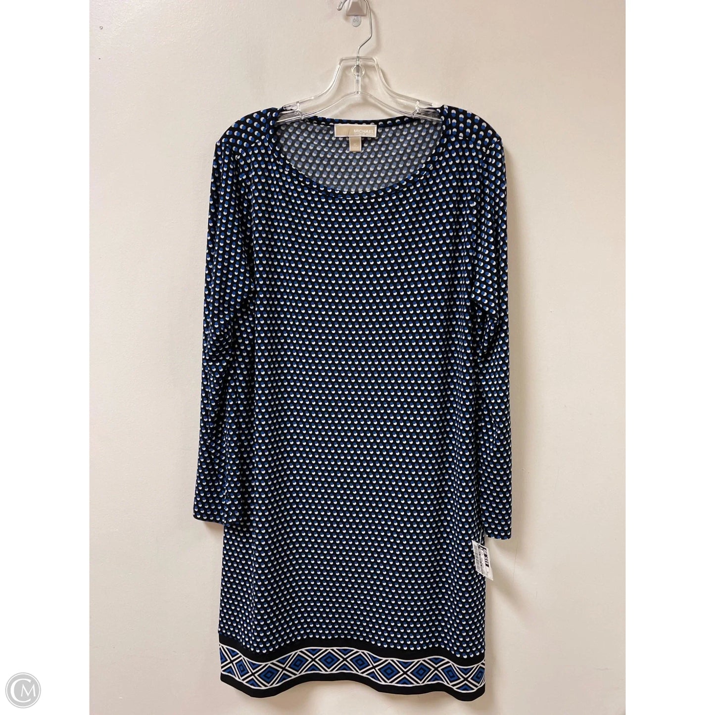 Dress Casual Midi By Michael By Michael Kors In Navy, Size: Xl