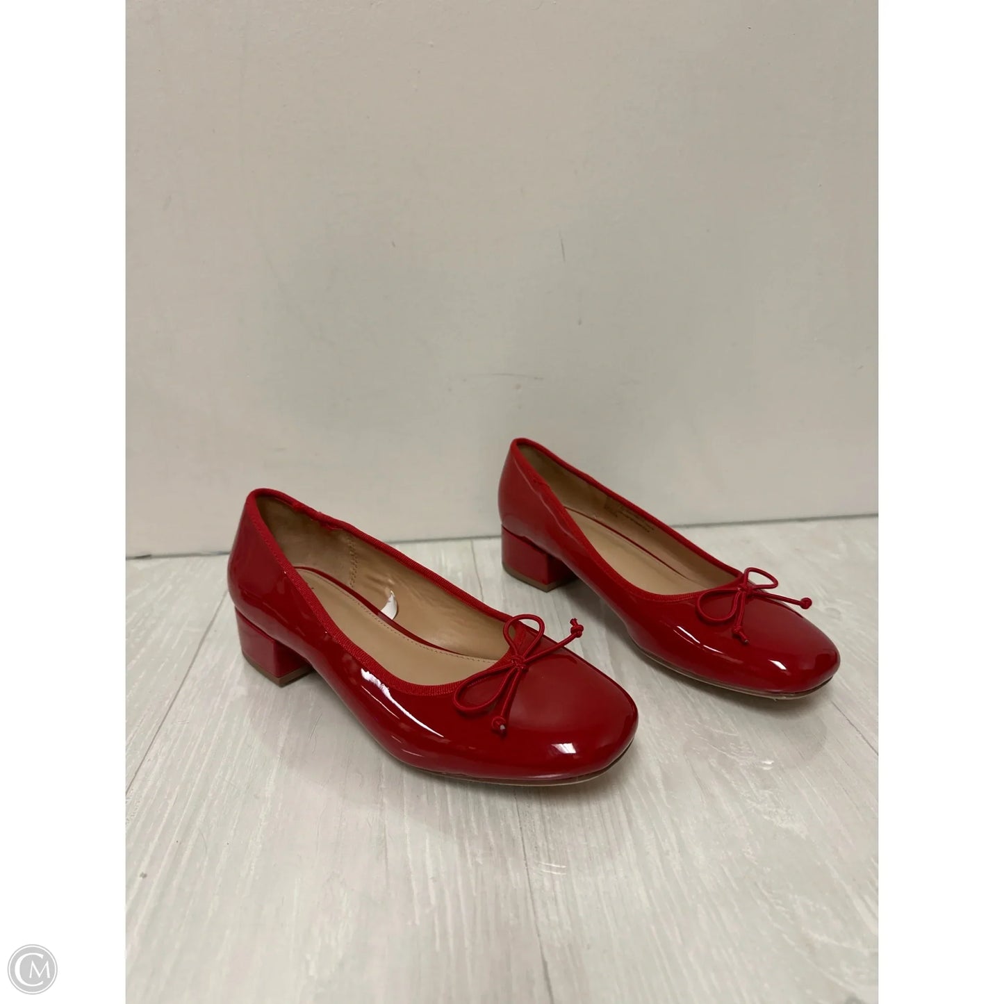 Shoes Heels Block By A New Day In Red, Size: 7