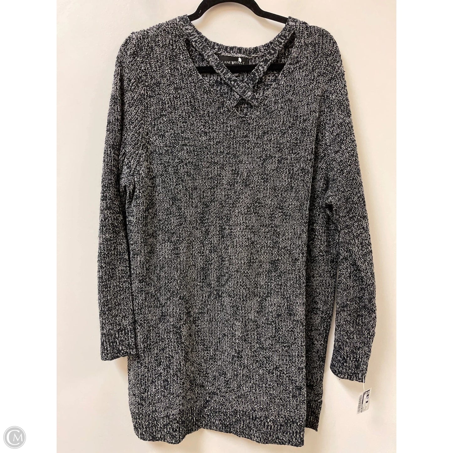 Sweater By Lane Bryant In Black & White, Size: 30
