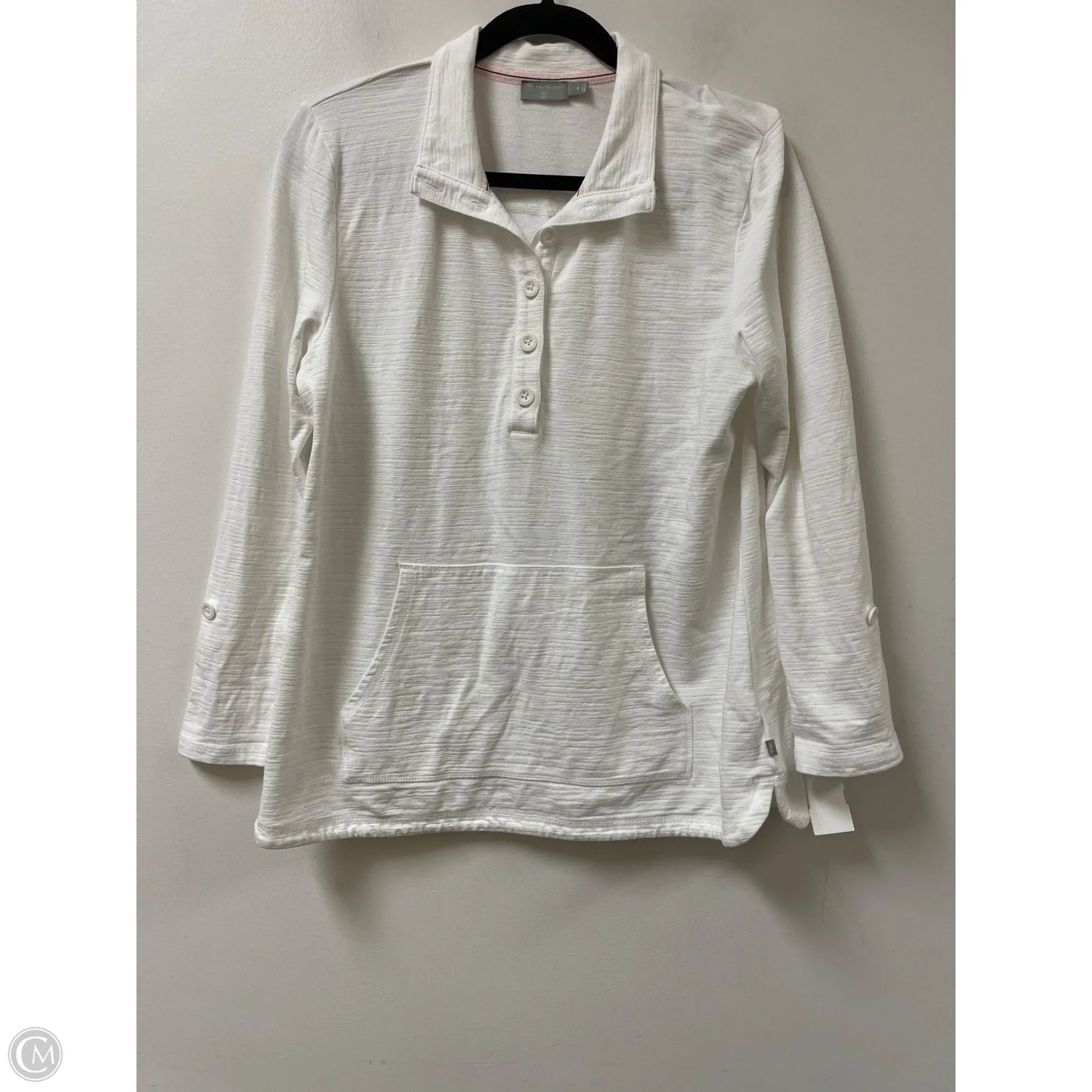 Sweater By Talbots In White, Size: M