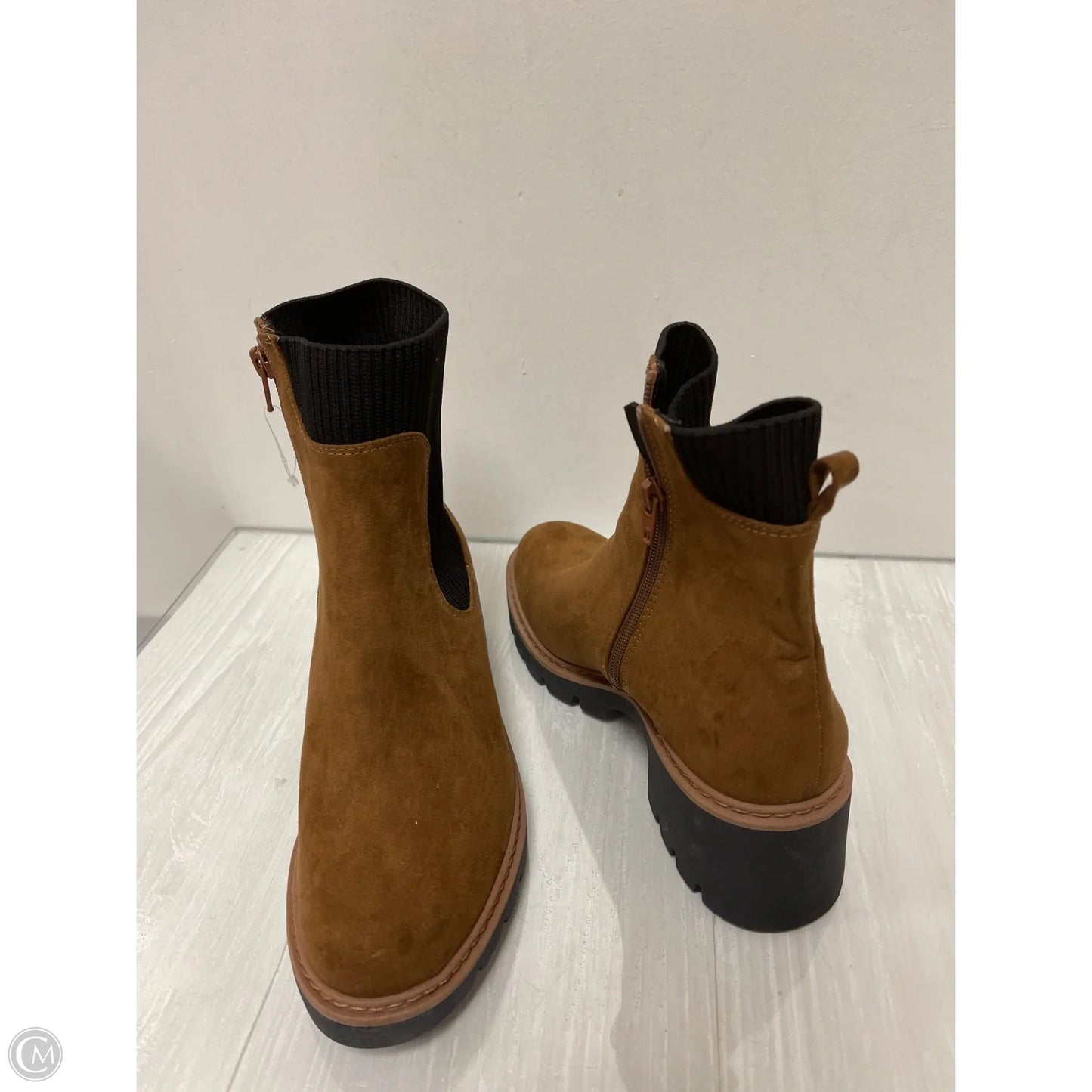 Boots Ankle Heels By No Boundaries In Brown, Size: 8