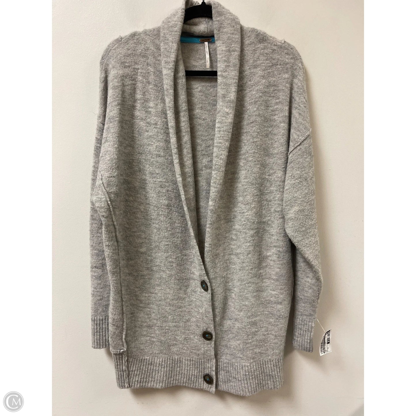 Sweater Cardigan By Free People In Grey, Size: Xs