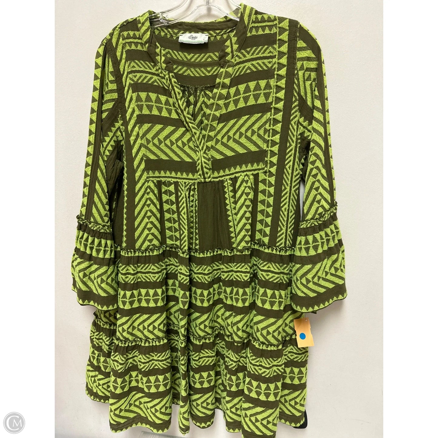 Dress Casual Short By Devotion Twins In Green, Size: S