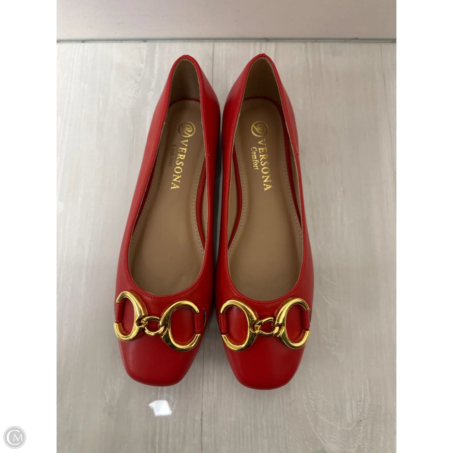Shoes Flats By Versona In Red, Size: 6.5